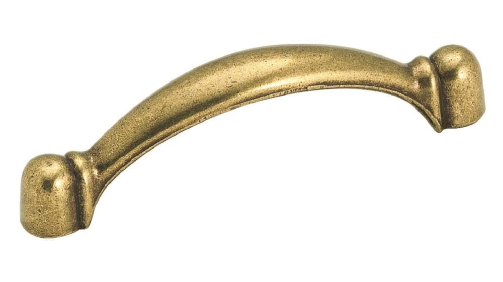 Amerock Everyday Heritage 3-in (76mm) Center to Center Burnished Brass Arch Handle Drawer Pull