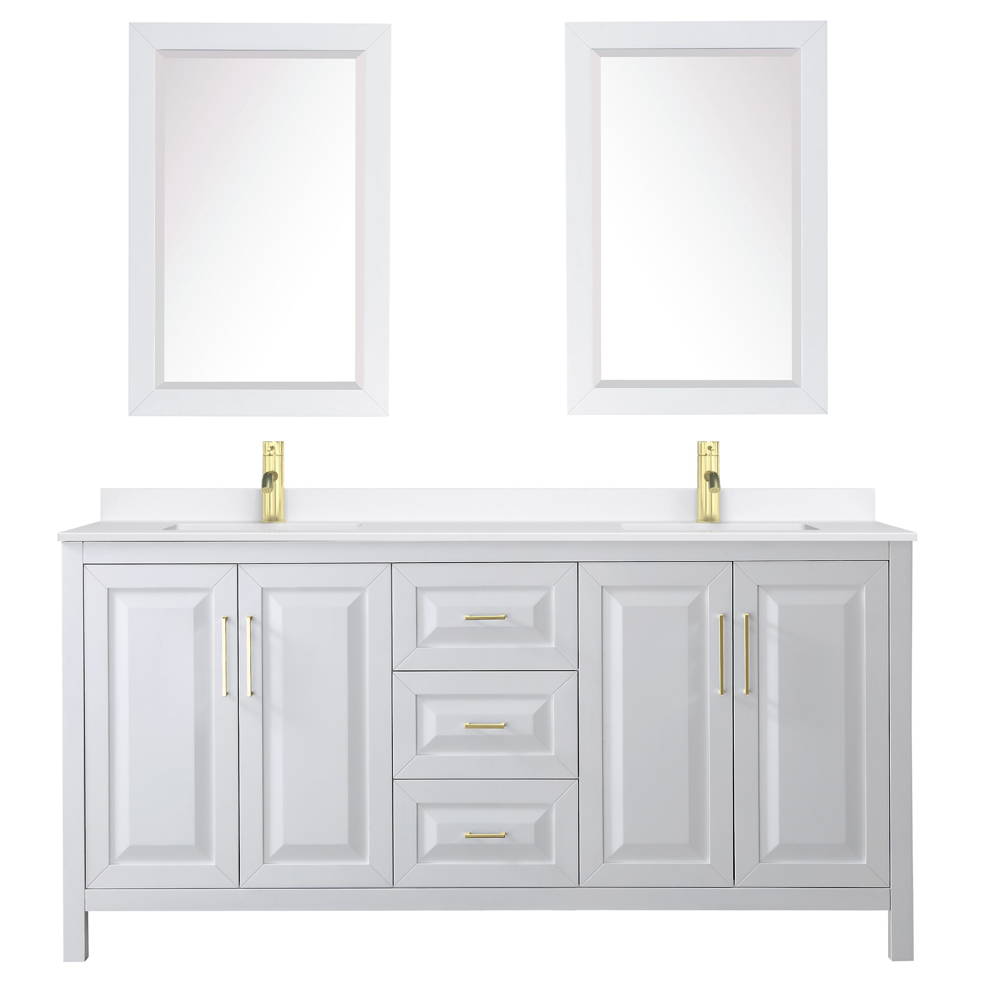 Wyndham Collection WCV252572DWGWQUNSM24 Bath-Vanity-Combo - View #3