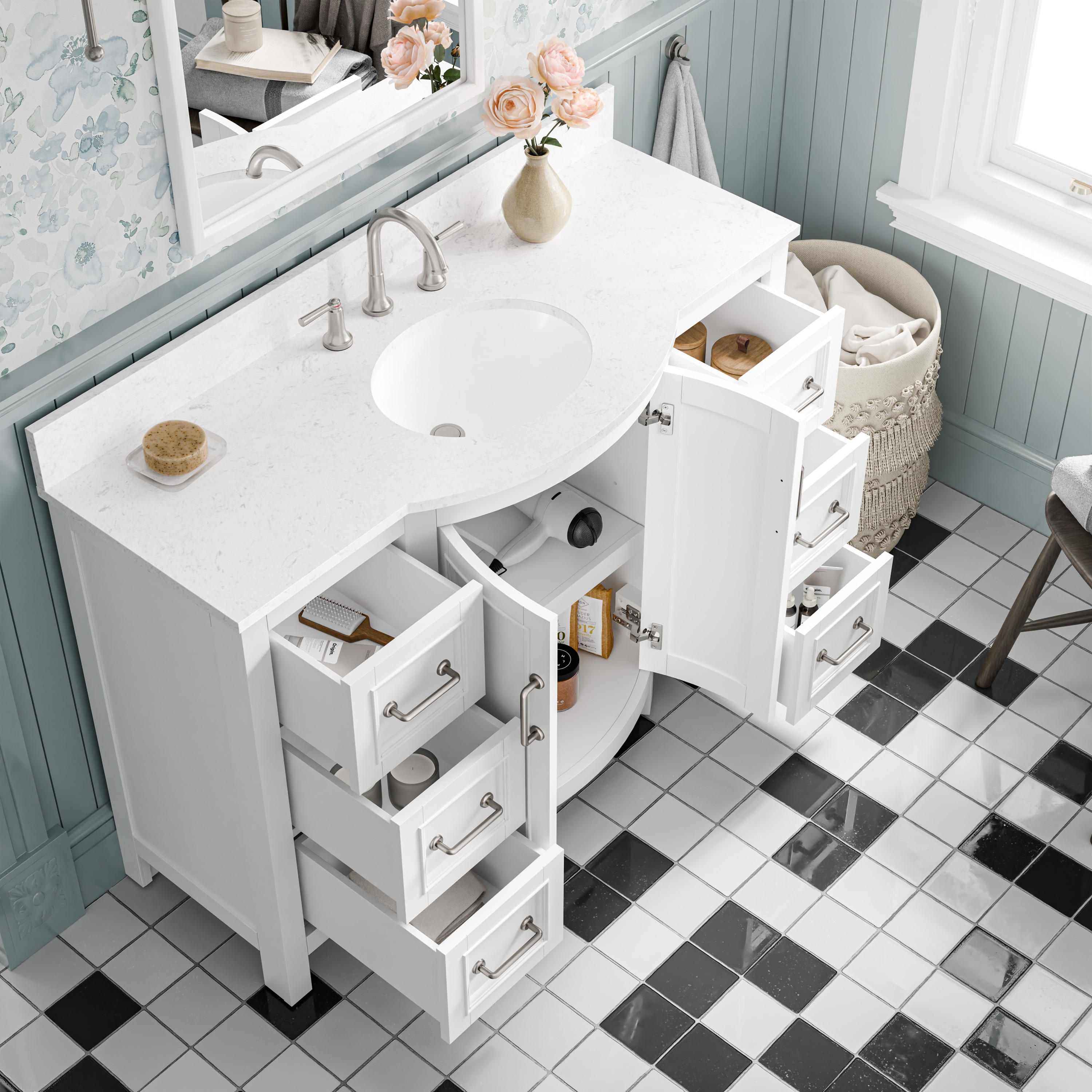 allen + roth 1007VTC-48-201-925UO Bath-Vanity-Combo - View #14