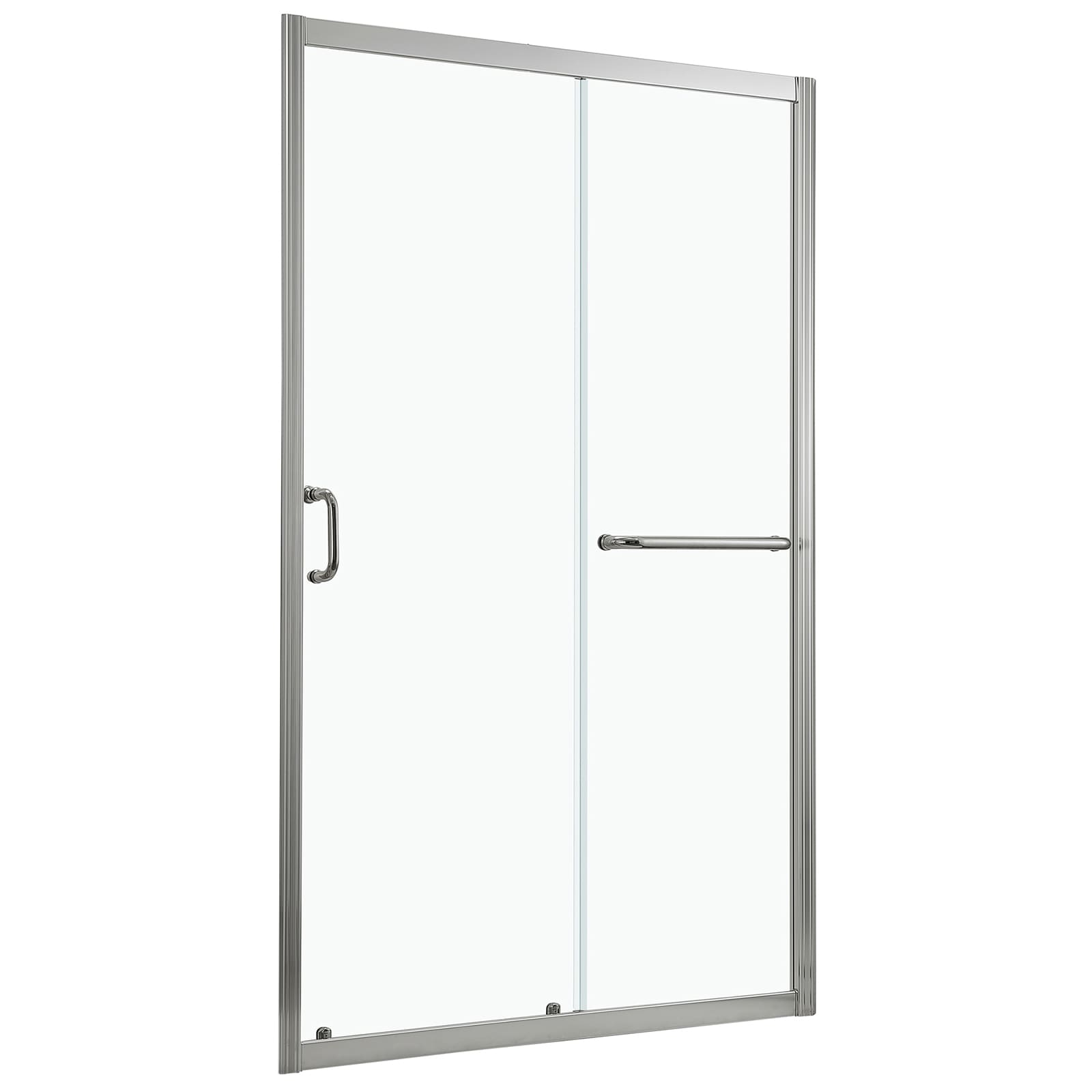 Lordear Bathroom Shower Door Brushed Nickel 46-1/2-in to 48-in W x 72 ...