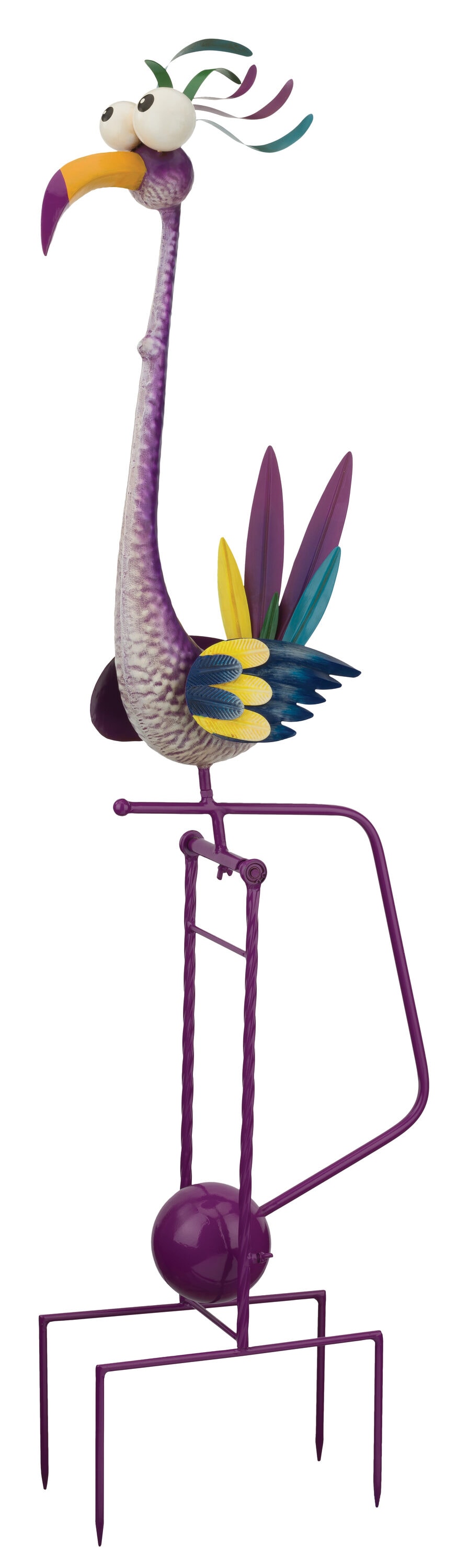 Regal Art & Gift 13501 43.76-Inches Multi Metal Animals Stake