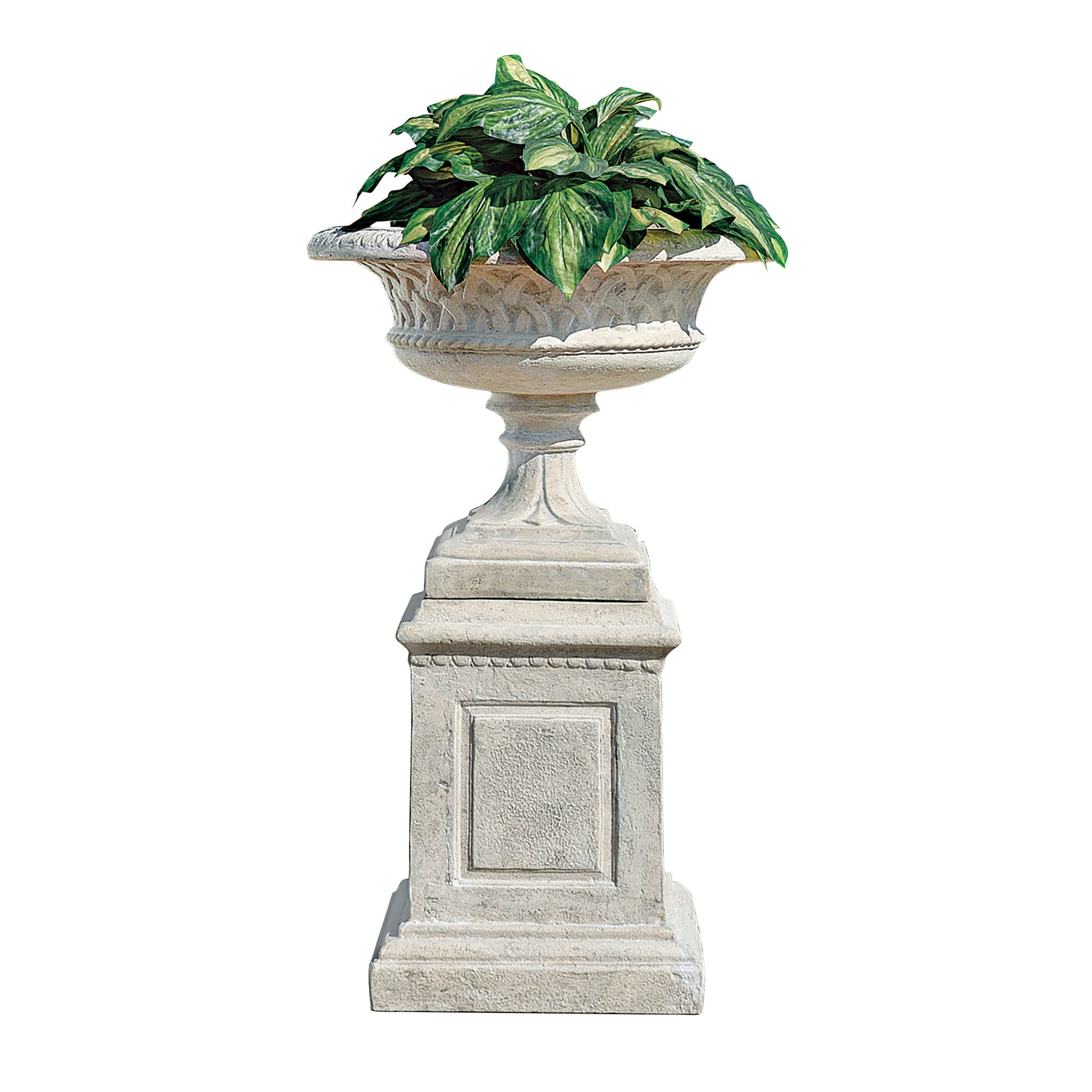 Design Toscano 2-Pack Urn 30-in W x 48.5-in H Off-white Fiberglass ...