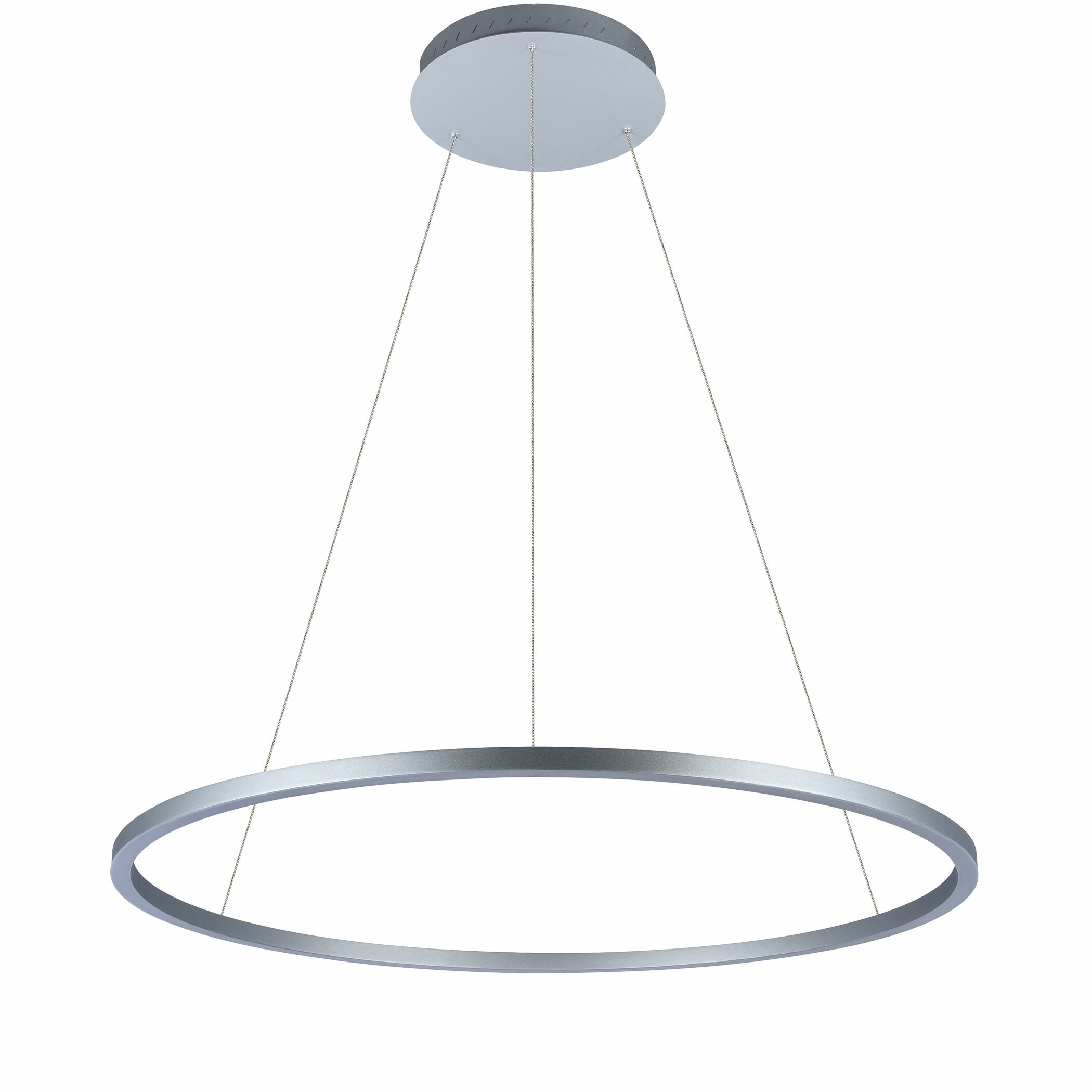 Tania Nickel 39" Drum LED Pendant Chandelier
