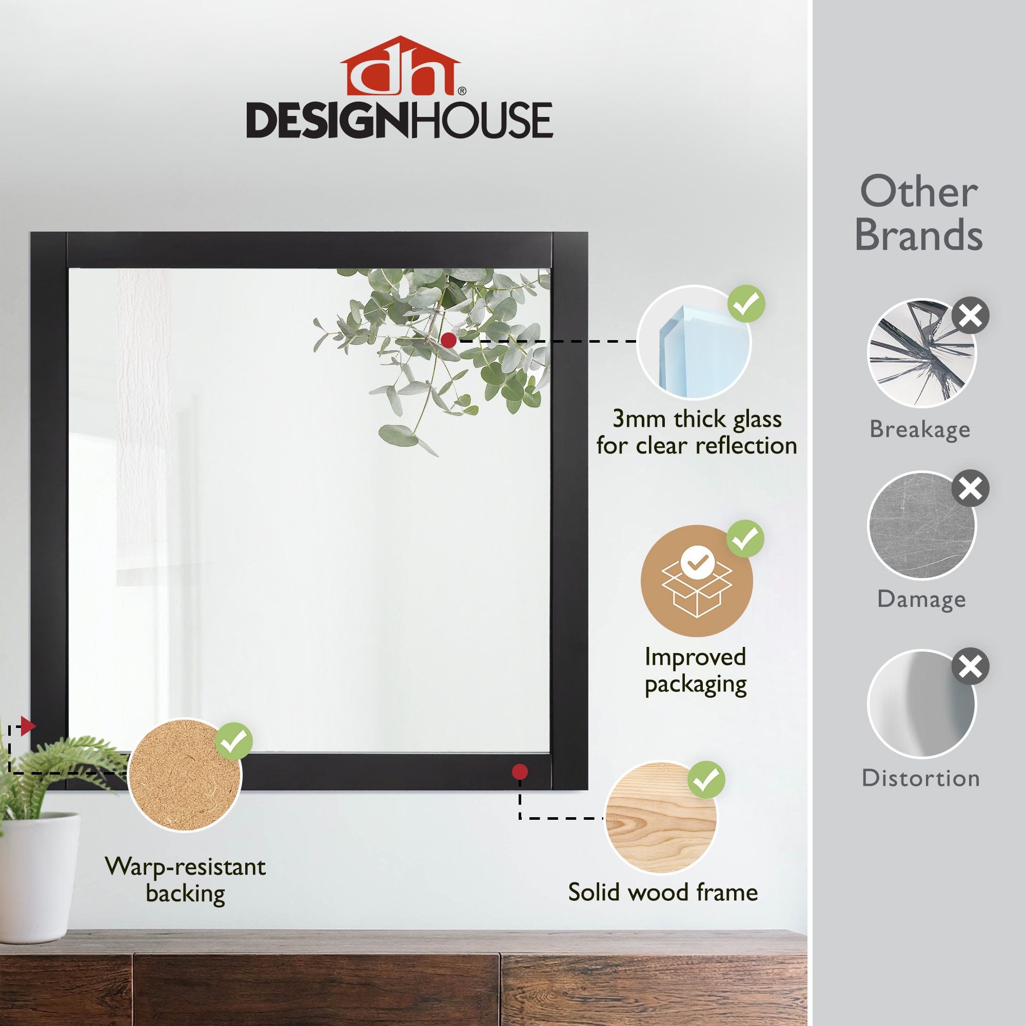 Design House 547091-ESP Framed-Bath-Mirrors - View #2