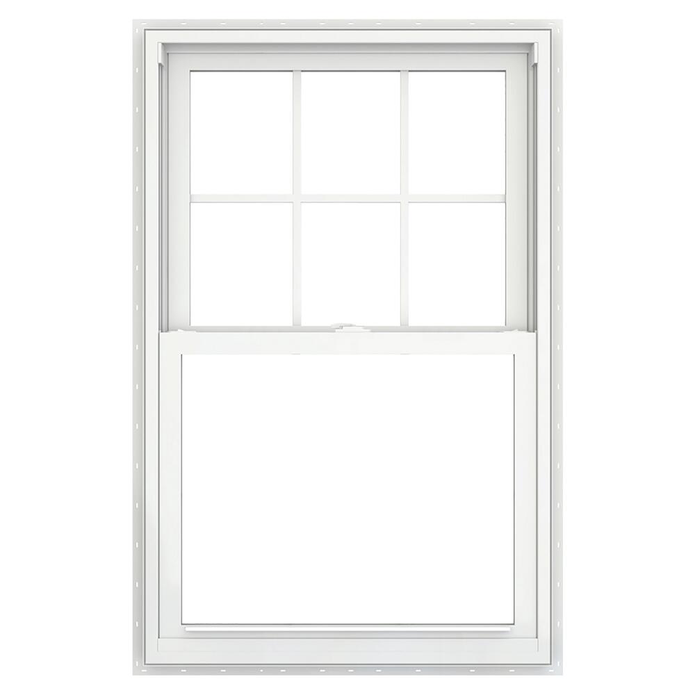 JELD-WEN Brickmould Vinyl 35-1/2-in x 59-1/2-in White Vinyl New ...