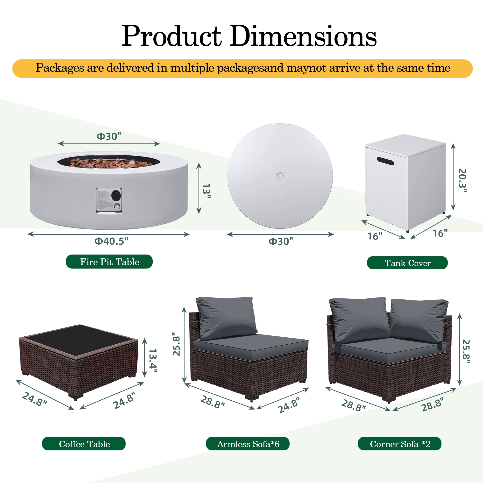 Patio Watcher LS-RT9-KD42WH-B3 Patio-Conversation-Sets - View #3