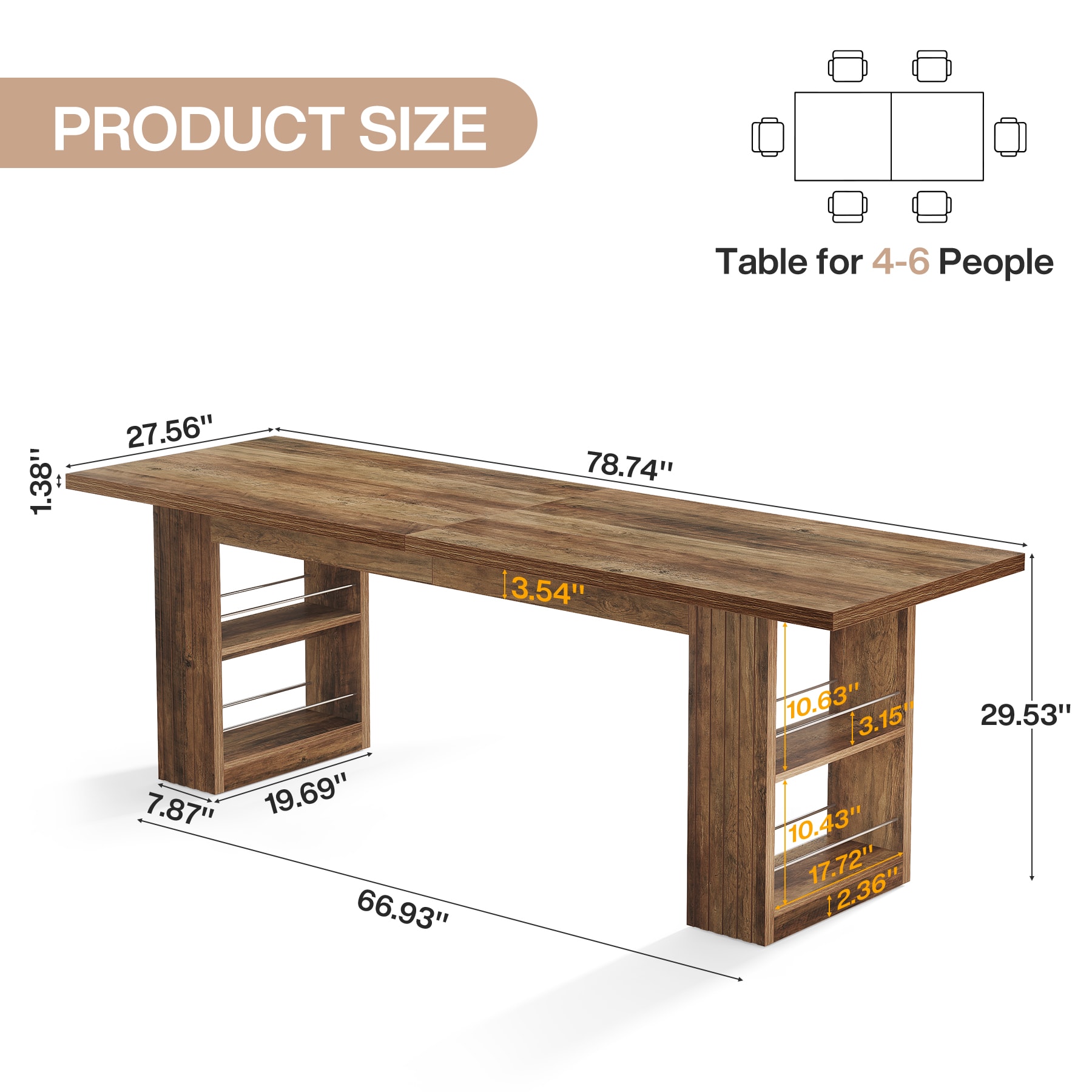 Tribesigns LWOYJL-1505YY desks - View #4