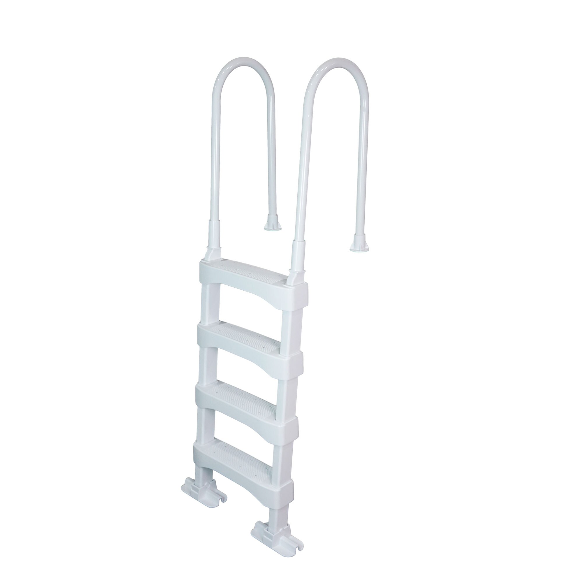 Vinyl Works NE9880 Premium A-Frame Above Ground Pool Ladder - White