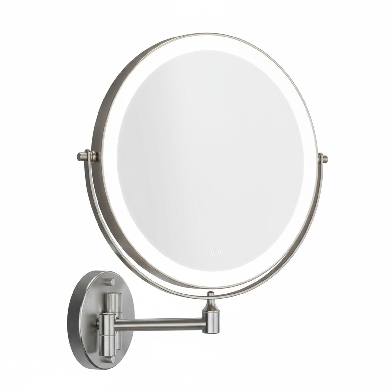 OMOMMD - 10-inch Wall Mounted Makeup Mirror Rechargeable 3000mAh Vanity Lights Dimmable 3 Modes E...