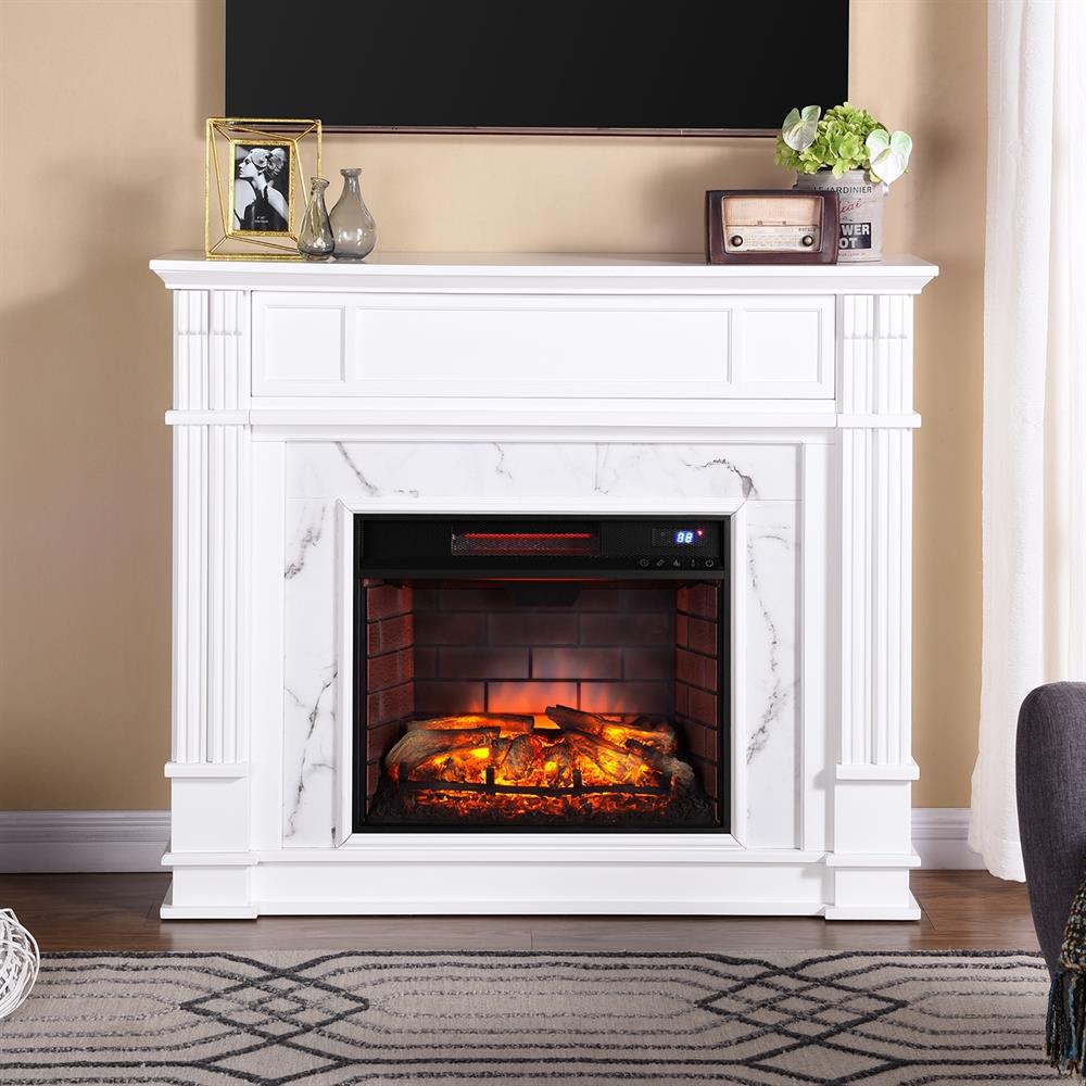 Boston Loft Furnishings 48-in W White Infrared Quartz Electric ...