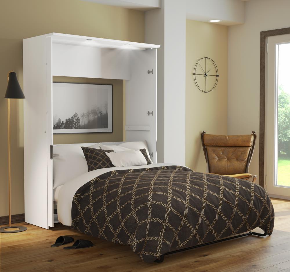 Bestar 85181-17 Lumina White Full Composite Murphy Bed