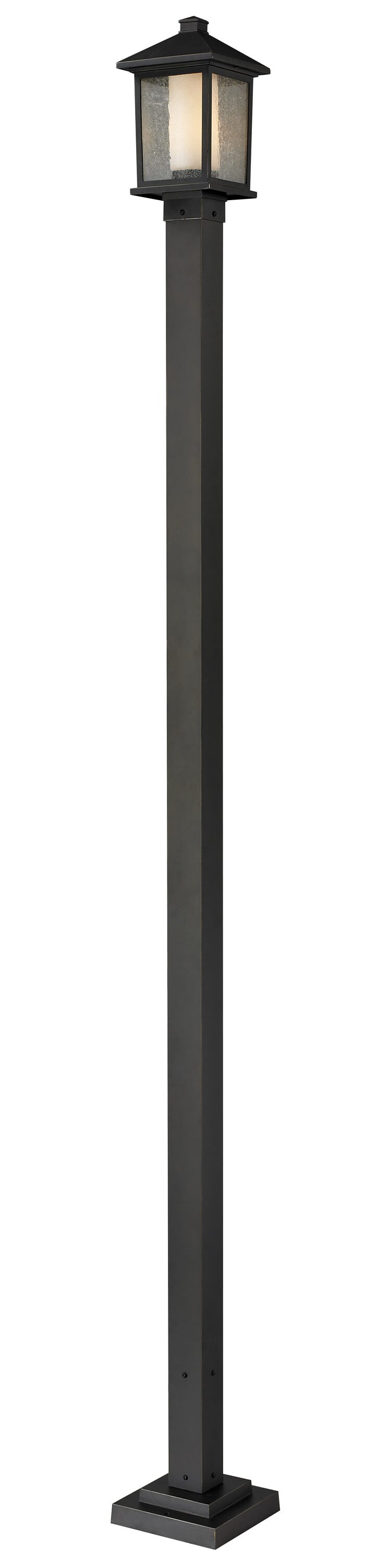 Z-Lite 538PHM-536P-ORB Mesa 109-in Oil Rubbed Bronze Transitional Outdoor Post Light