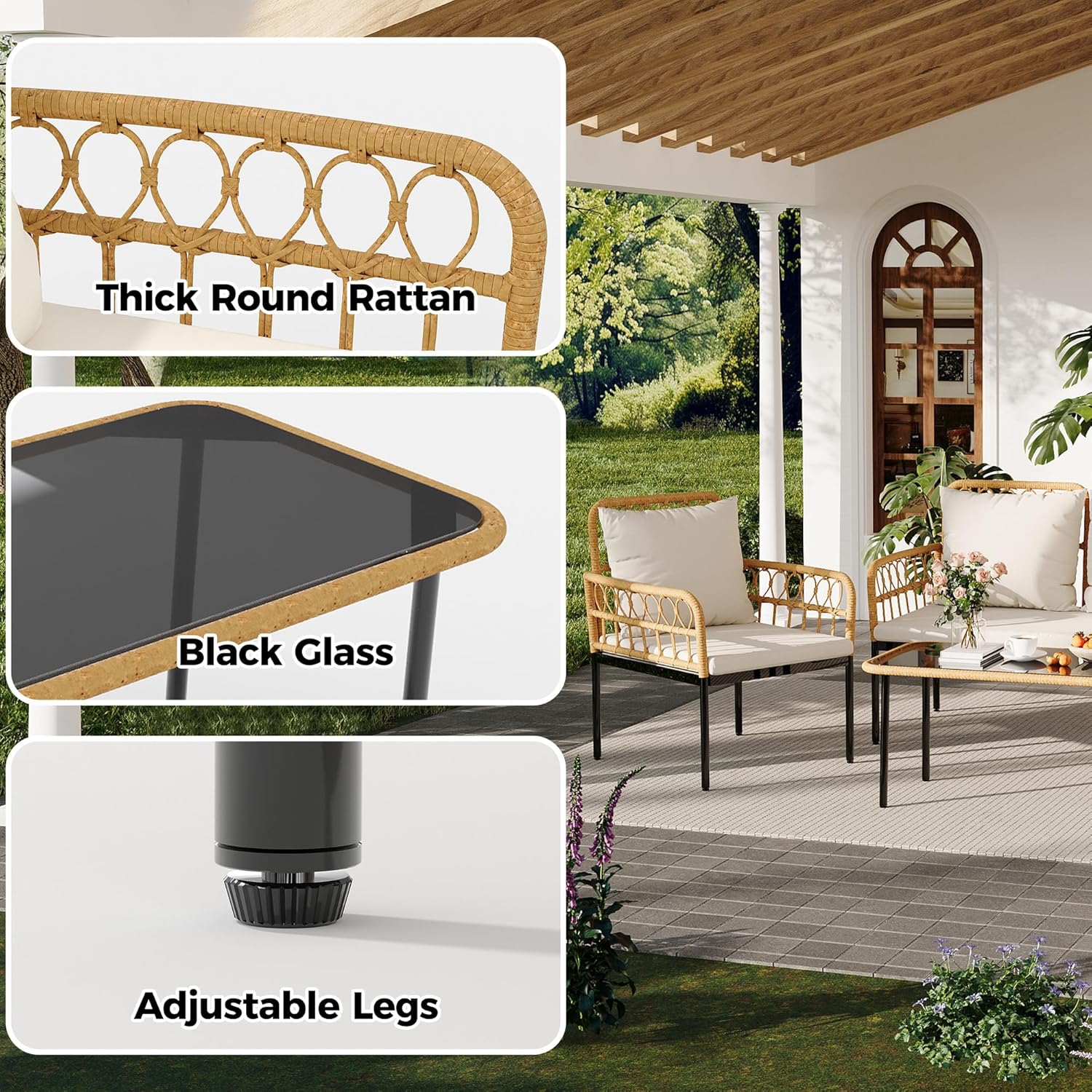 Qeetex LHF-DYQ-PHO-34U67U3E Patio-Dining-Sets - View #4