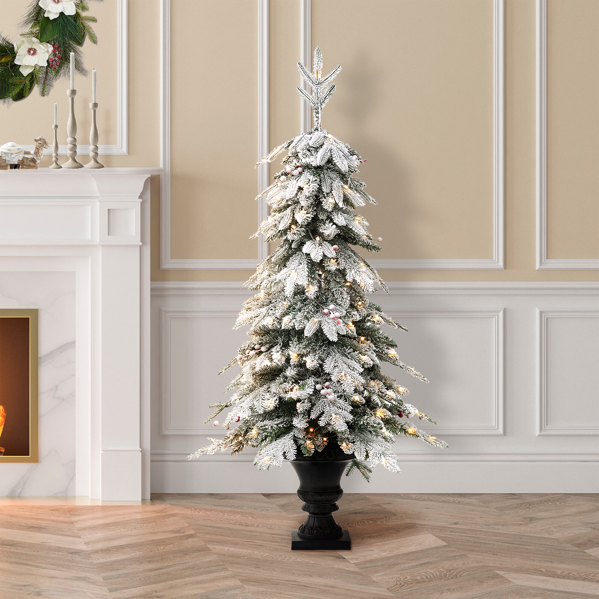 Glitzhome 2030800017 Artificial-Christmas-Trees - View #5