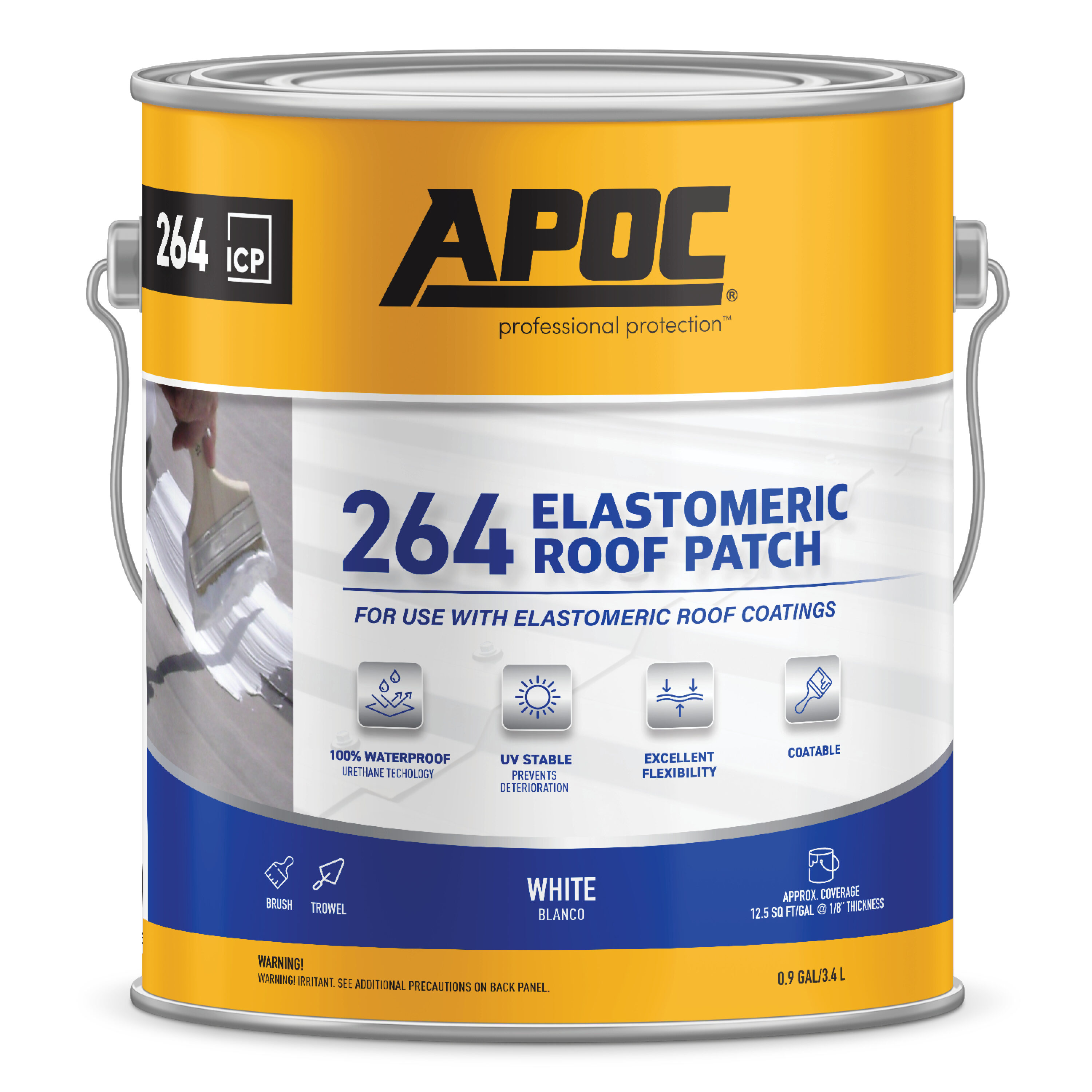 APOC 264 0.9-Gallon Fibered Waterproof Elastomeric Roof Sealant in
