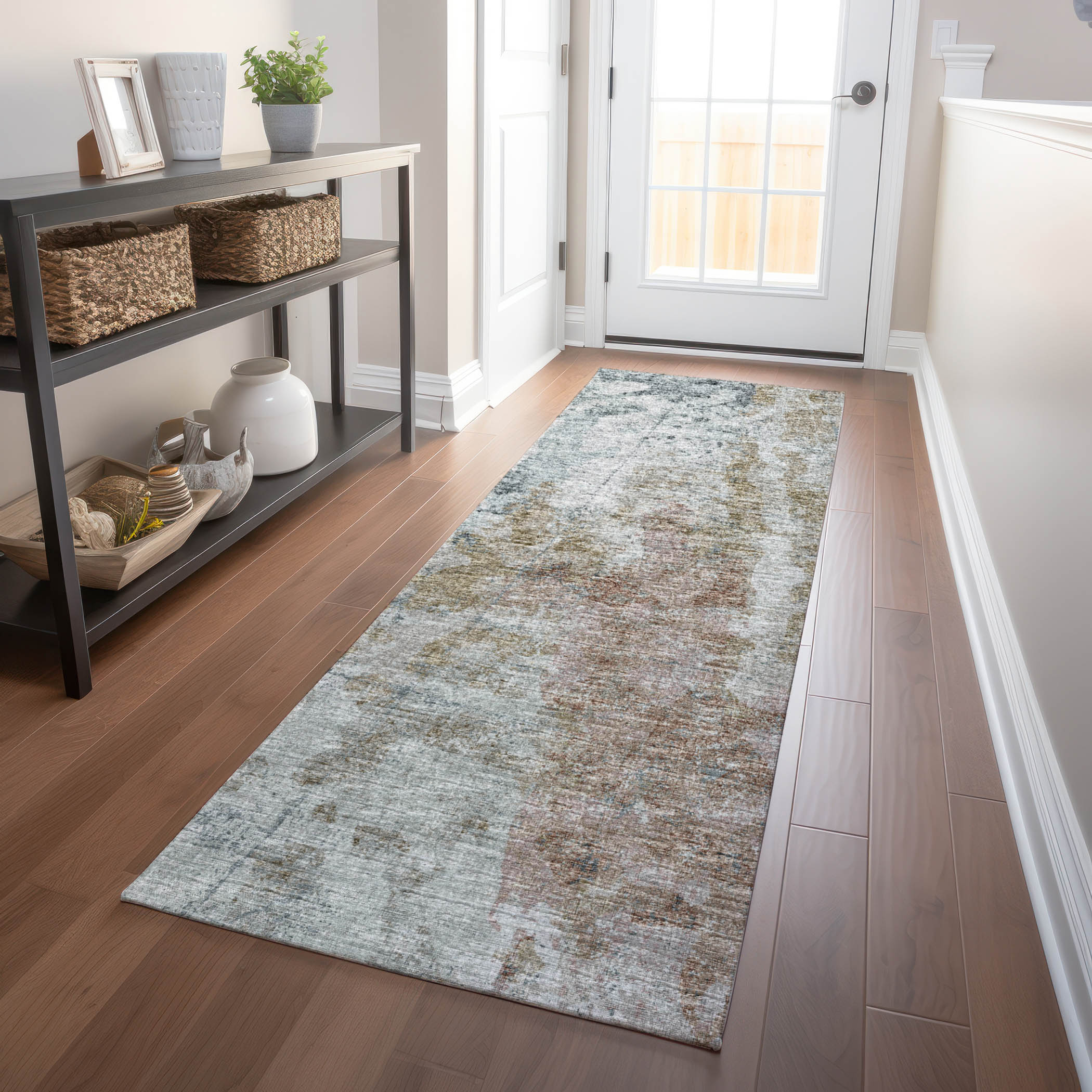 Addison Rugs AMF68MU2X8 Mayfield AMF68MU 2 x 7 (ft) Loomed Polyester Multi Rectangular Indoor Abstract Machine washable Runner rug
