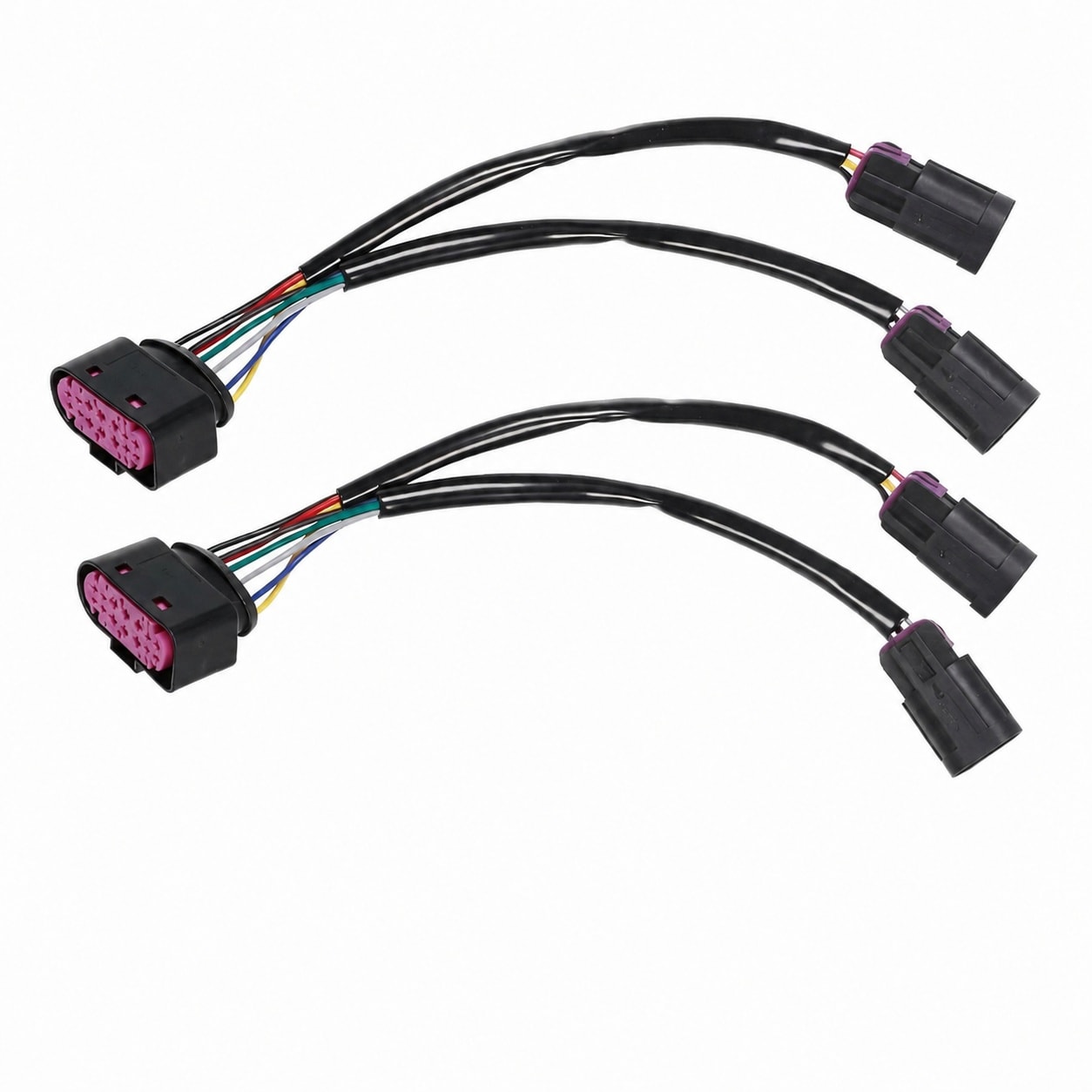 Aoibox 2Pcs Quad Housing to Projector Headlight Conversion Harnesses ...