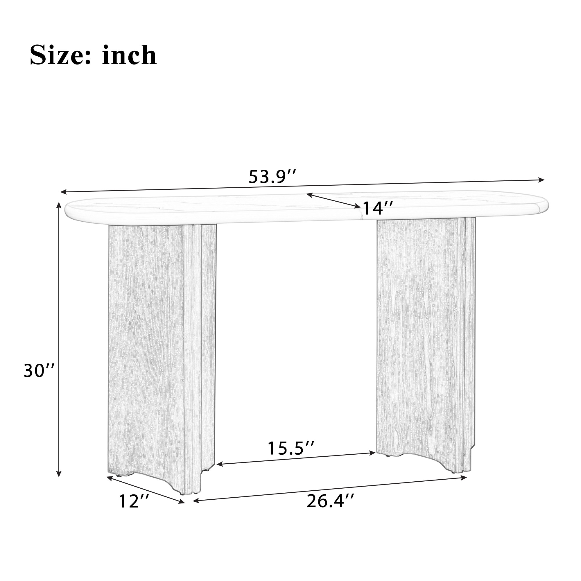ModernLuxe N715P245728M Console-Sofa-Tables - View #3