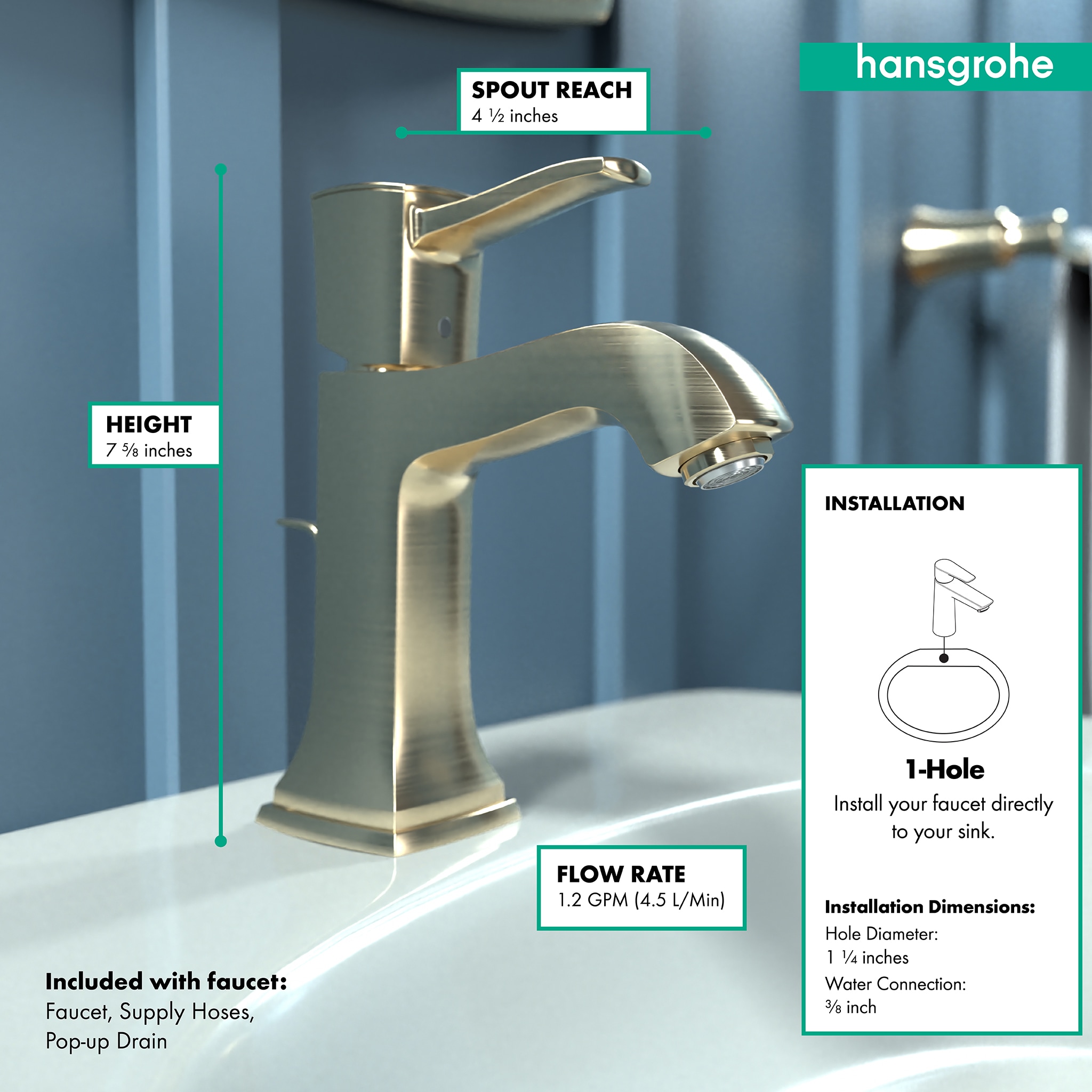 Hansgrohe 31300141 Lavatory-Faucets - View #4