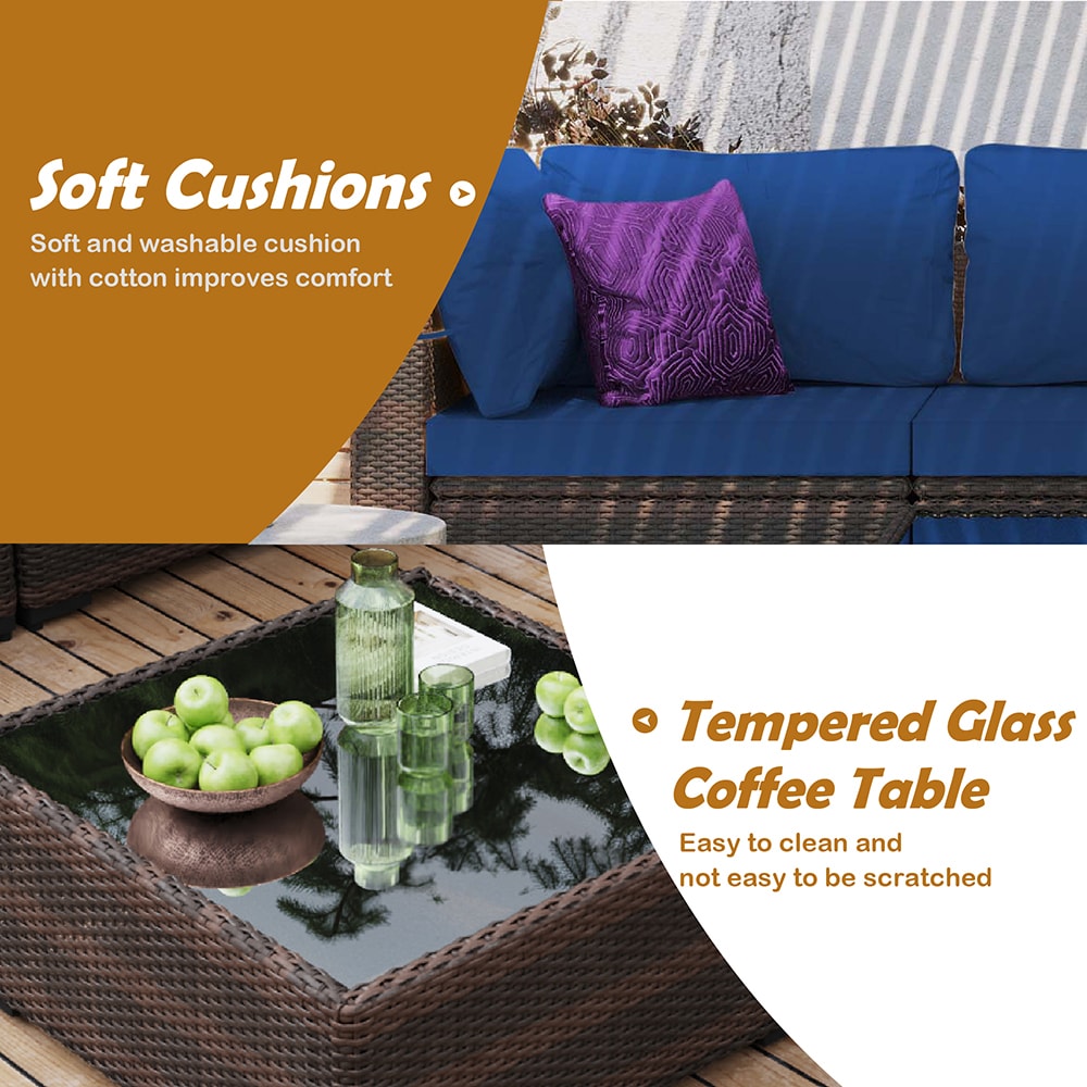 UPHA TBSF-AB-NAVYBLUE Patio-Conversation-Sets - View #2