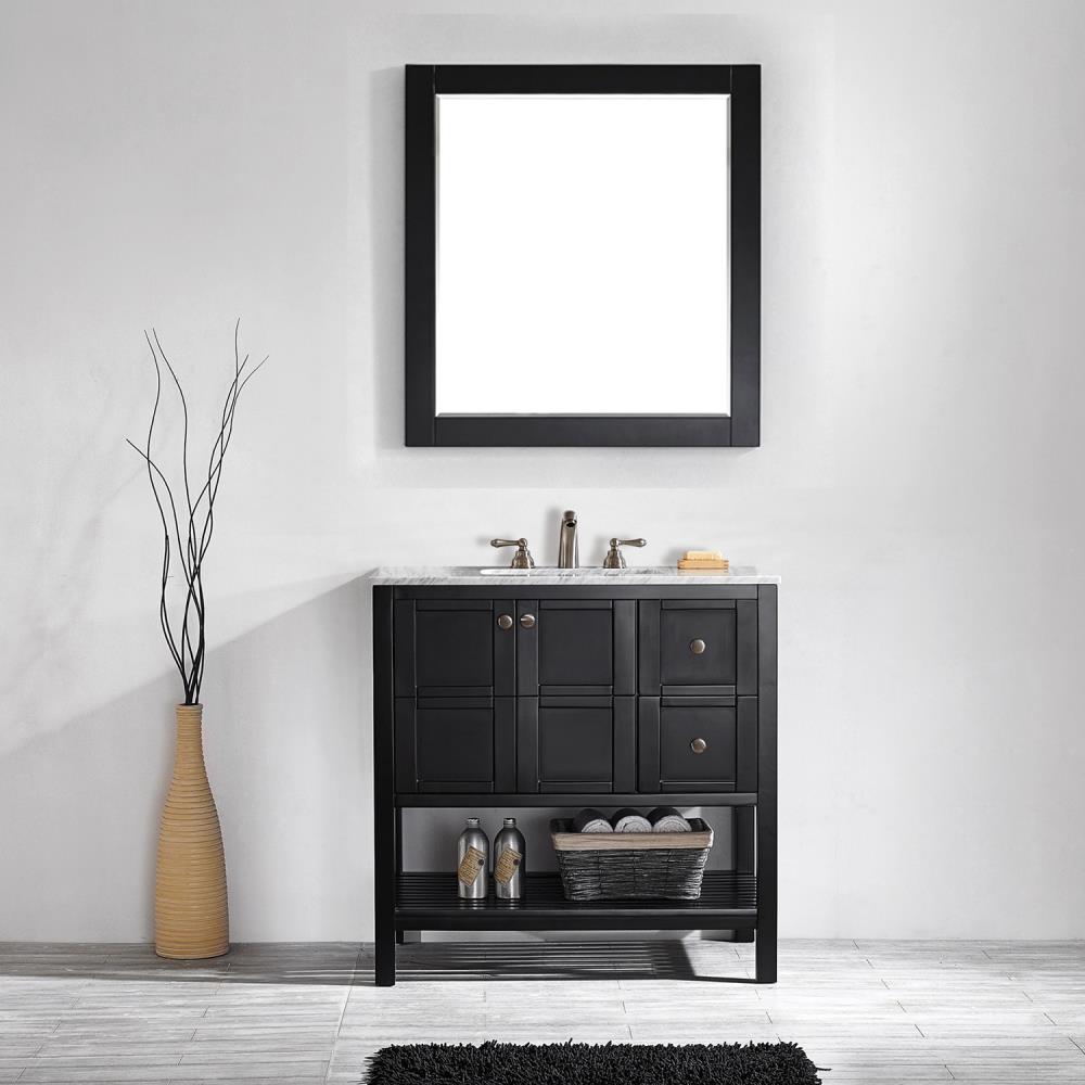 Vinnova Florence 36-in Espresso Undermount Single Sink Bathroom Vanity ...