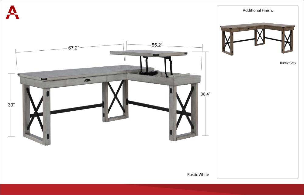 Ameriwood home wildwood l 2024 shaped desk