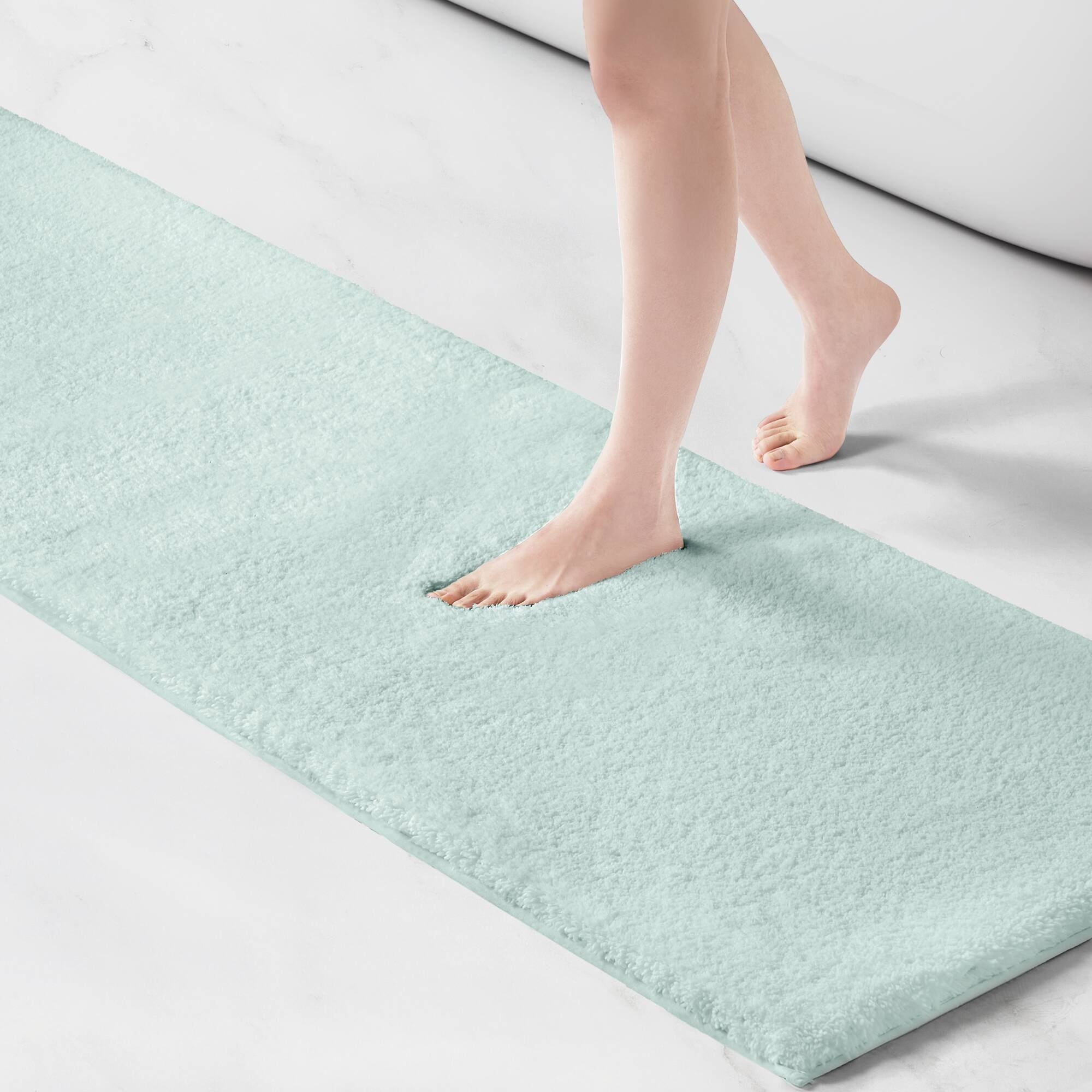 HyperDrop Cart 1 Piece 20x30 Inch Soft Absorbent Cotton Bath Rug/ Comfortable Floor Mat for Bathroom