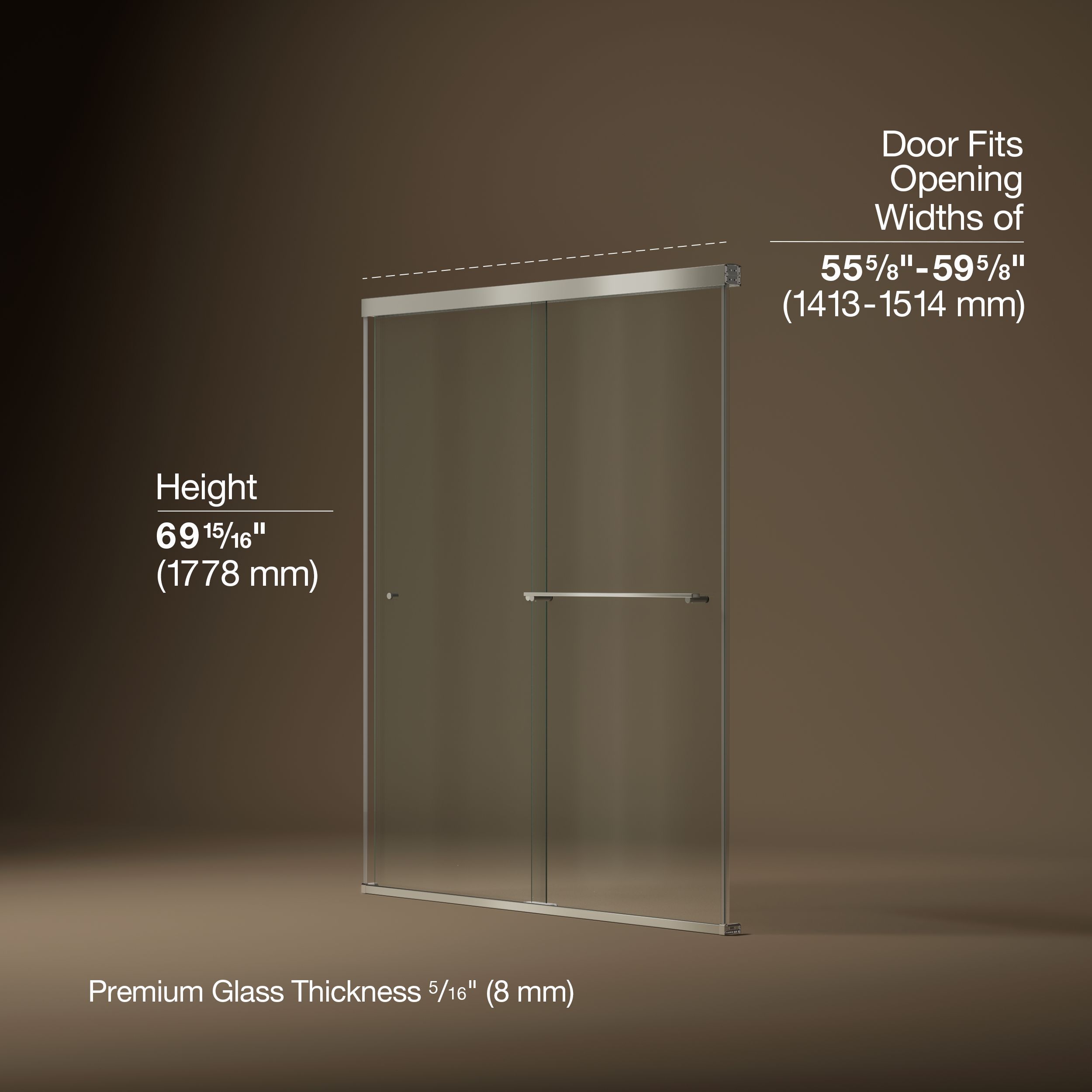 KOHLER 707201-L-BNK Shower-Doors - View #3