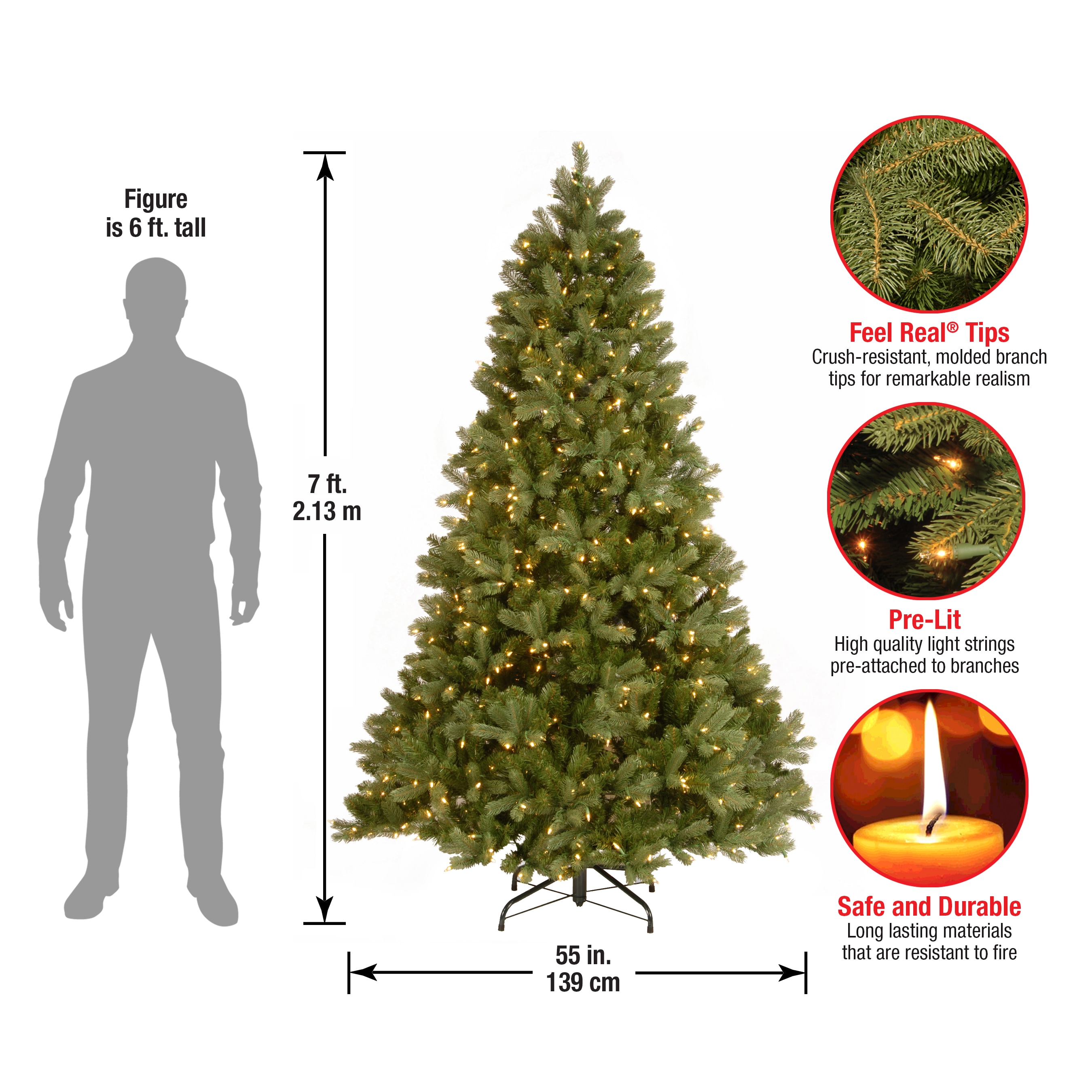 National Tree Company PEDD1-312-70 Artificial-Christmas-Trees - View #5