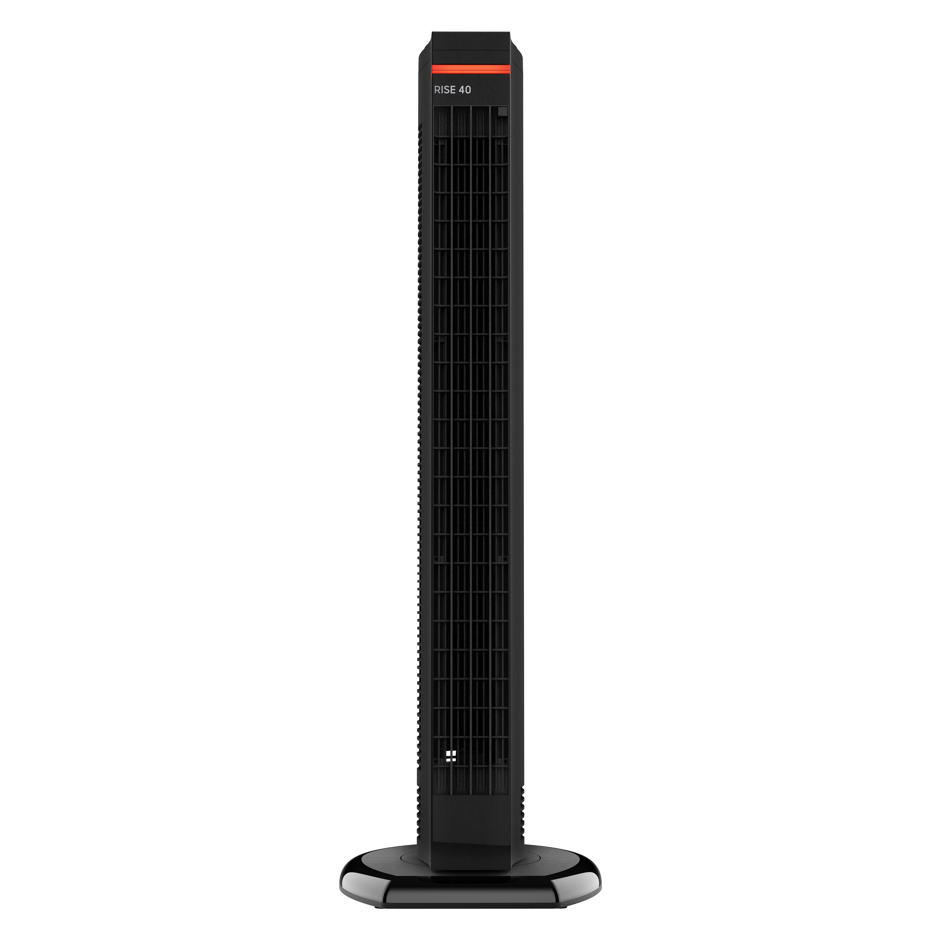 生活家電 冷蔵庫 Sharper Image 38.8-in 4-Speed Indoor Black Oscillating Tower Fan 