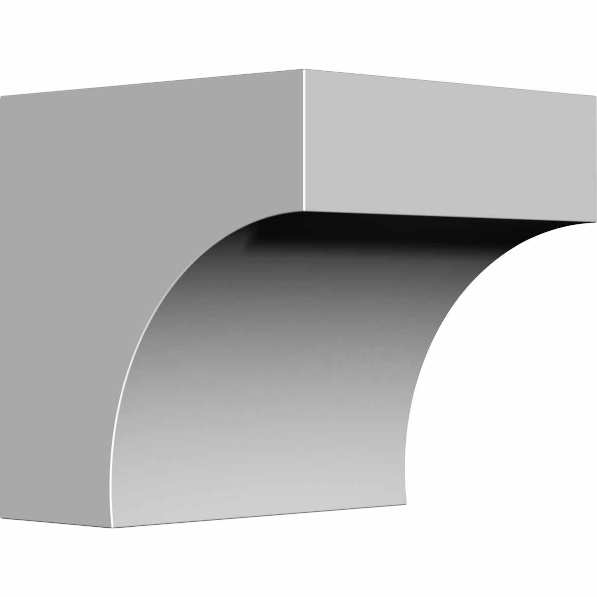 Ekena Millwork BKT05X05X05ST Stockport 5-in x 5-1/2-in x 5-1/2-in Off-white Urethane Standard bracket
