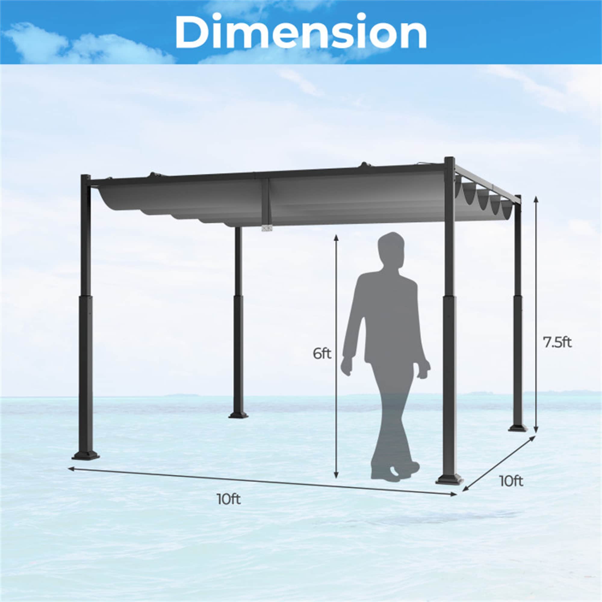 BABOOM BOM-11860GR-CO Pergolas-2 - View #3