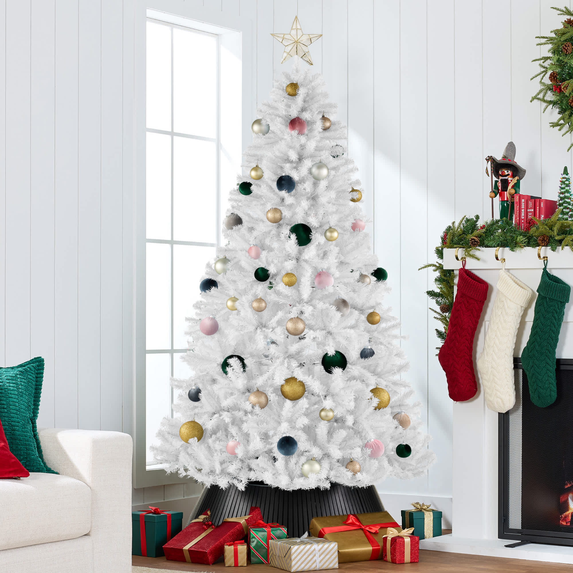 Best Choice Products Artificial Christmas Tree 7.5ft Premium Unlit ...