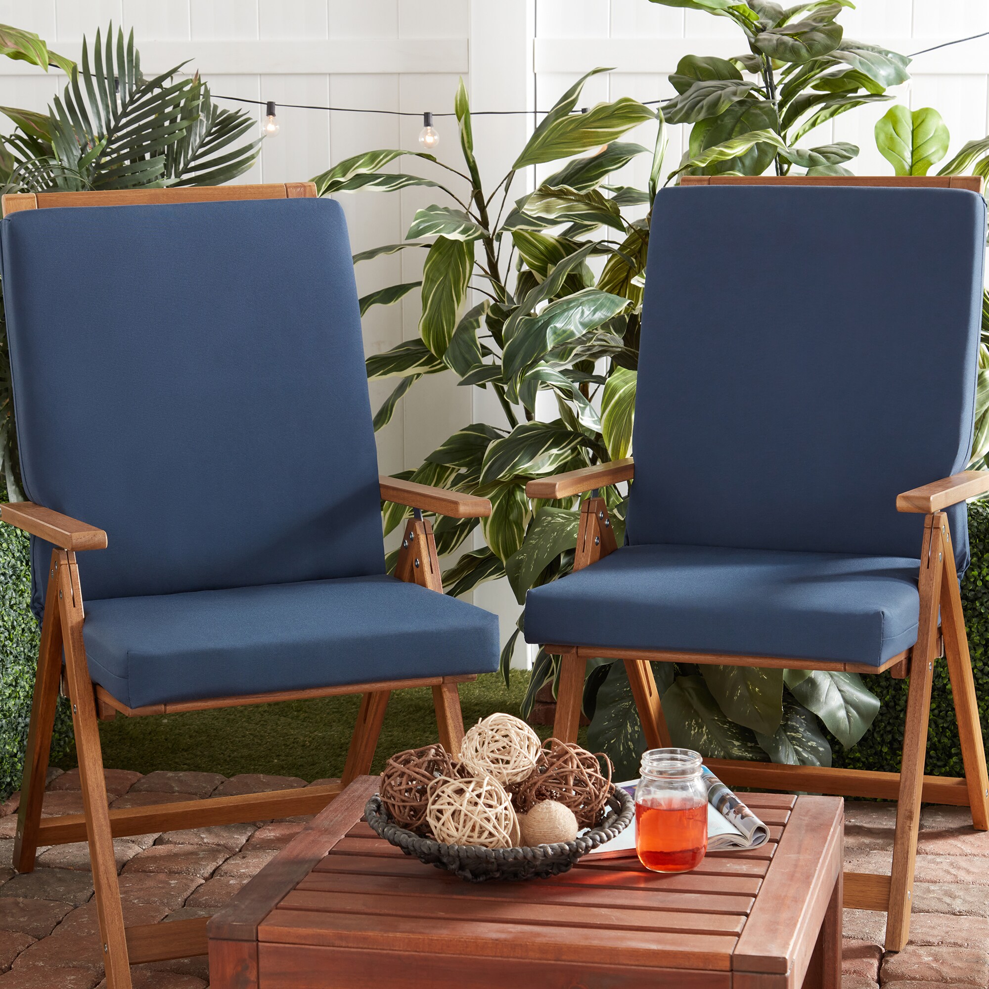 Greendale Home Fashions OP1900-NAVY Patio-Furniture-Cushions - View #5