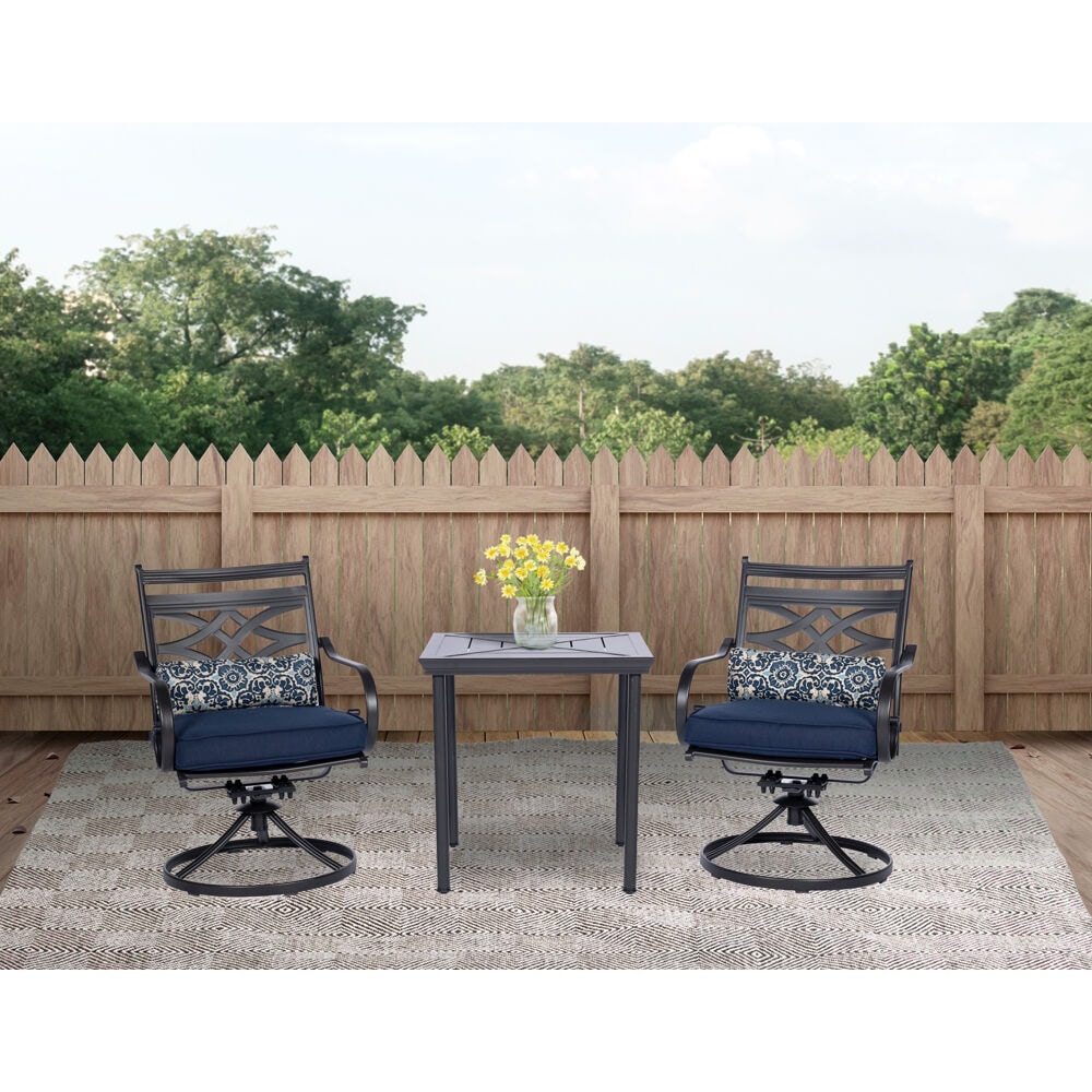 Hanover MCLRDN3PCSW2-NVY Patio-Dining-Sets - View #9