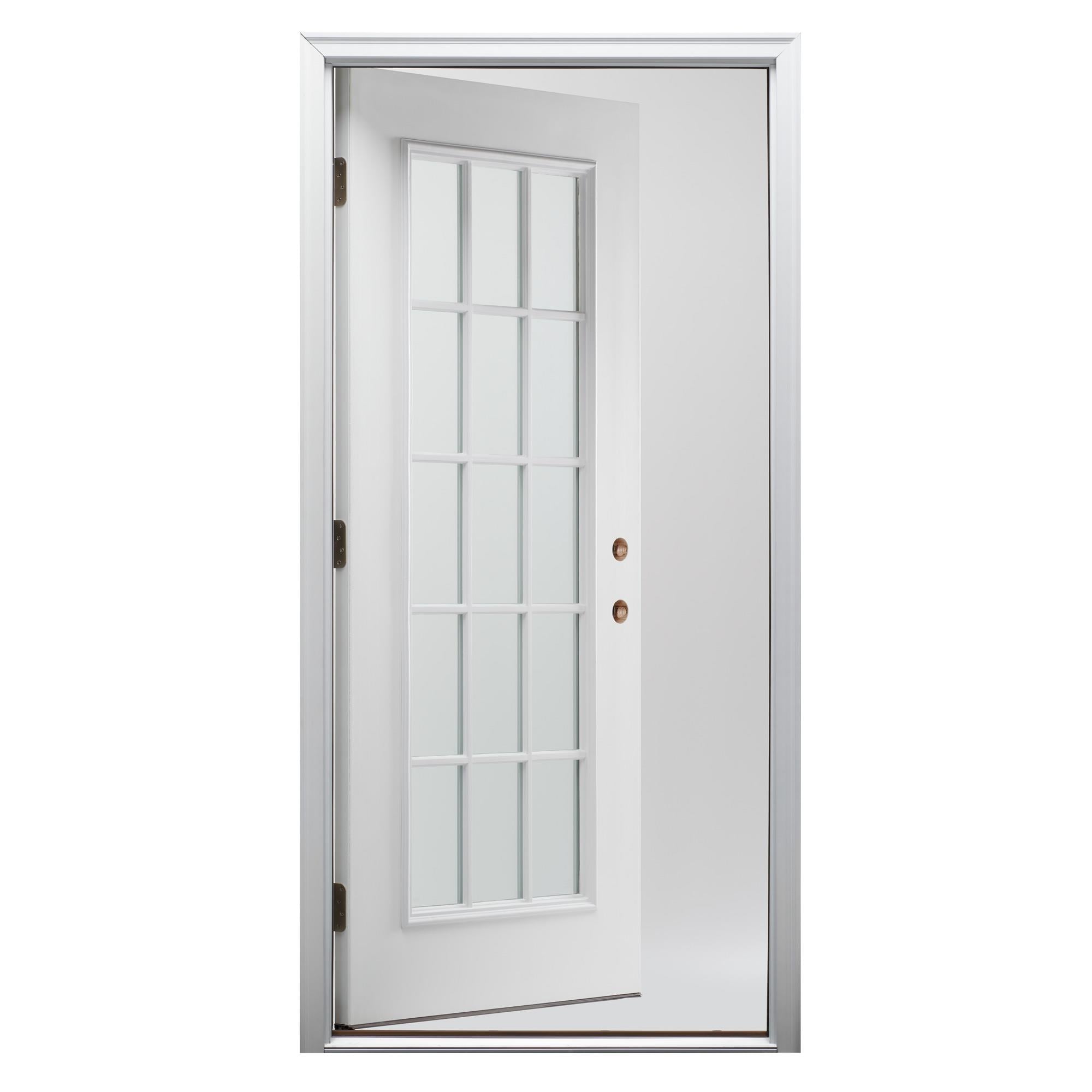 8'0 Wide Full Lite Fiberglass Patio Prehung Triple Door Unit