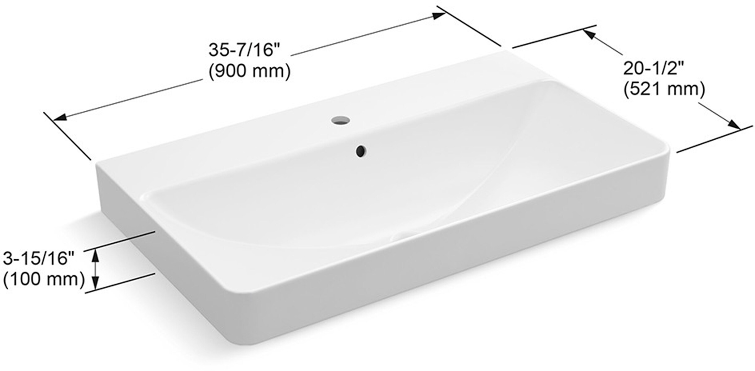 KOHLER K-2749-1-0 Bath-Sink - View #2