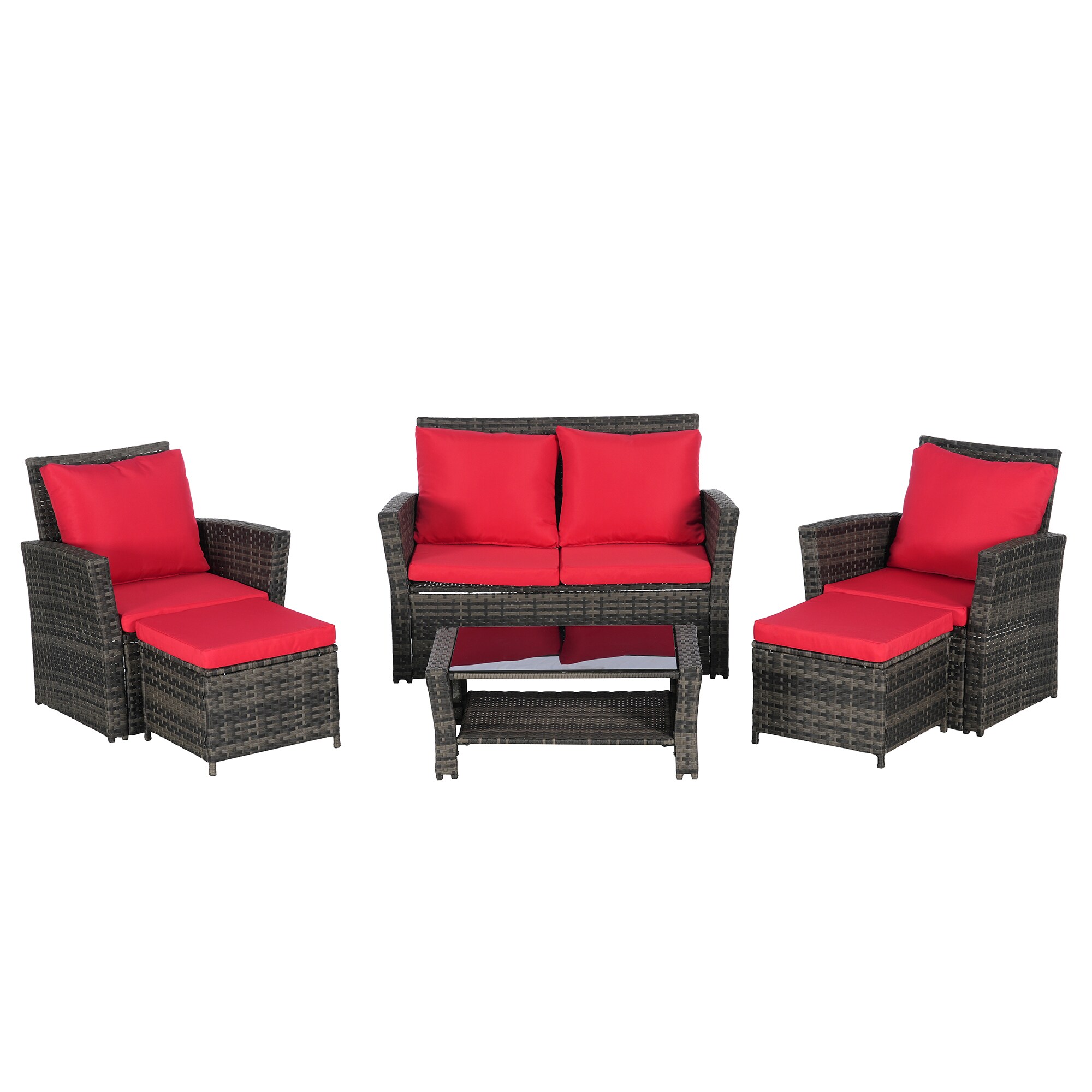 SINOFURN SYB670038RD Patio-Conversation-Sets - View #7
