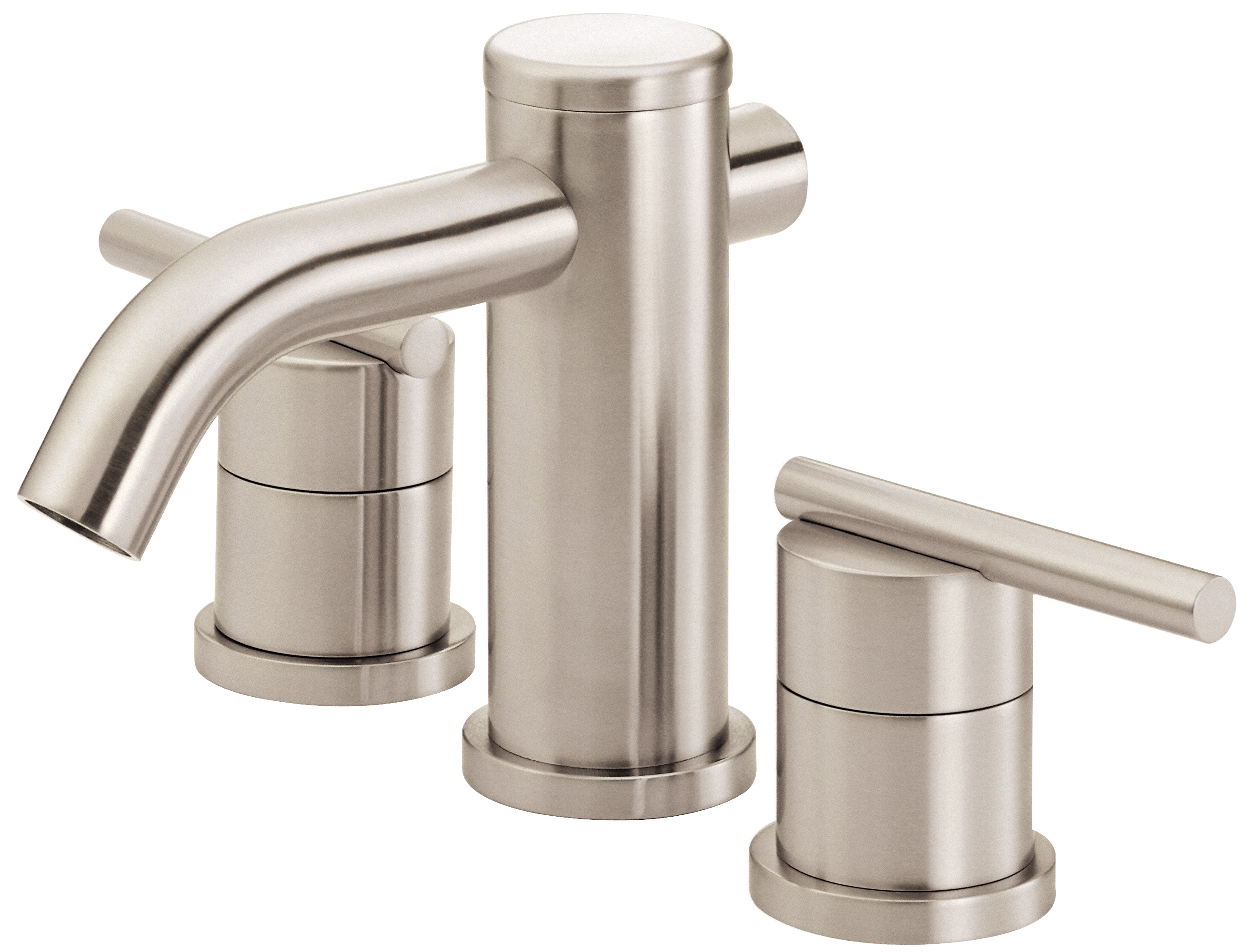 Danze Parma Brushed Nickel Widespread 2 Handle Bathroom Sink Faucet   05374143 