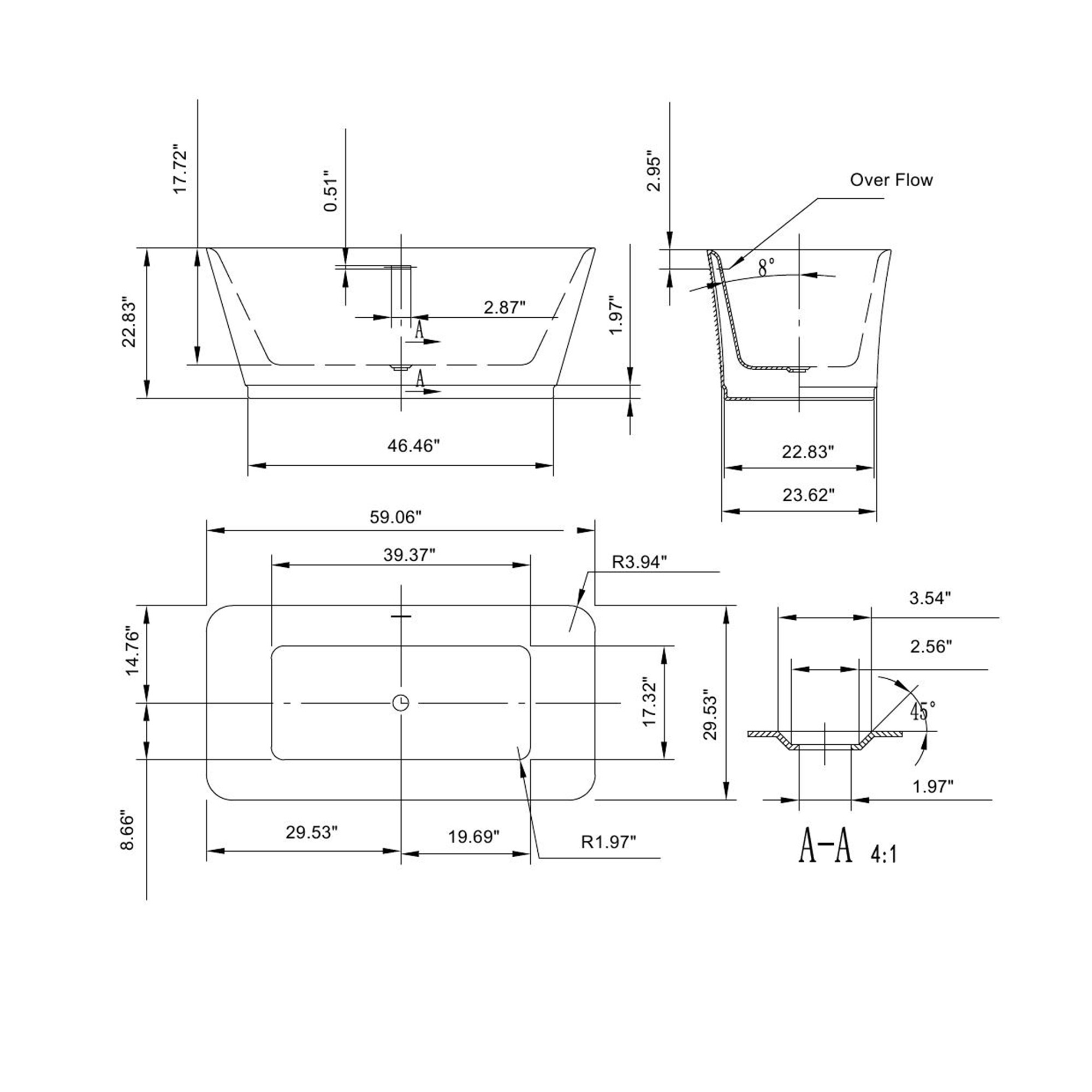 Empava EMP-59FT1511 bathtubs - View #2
