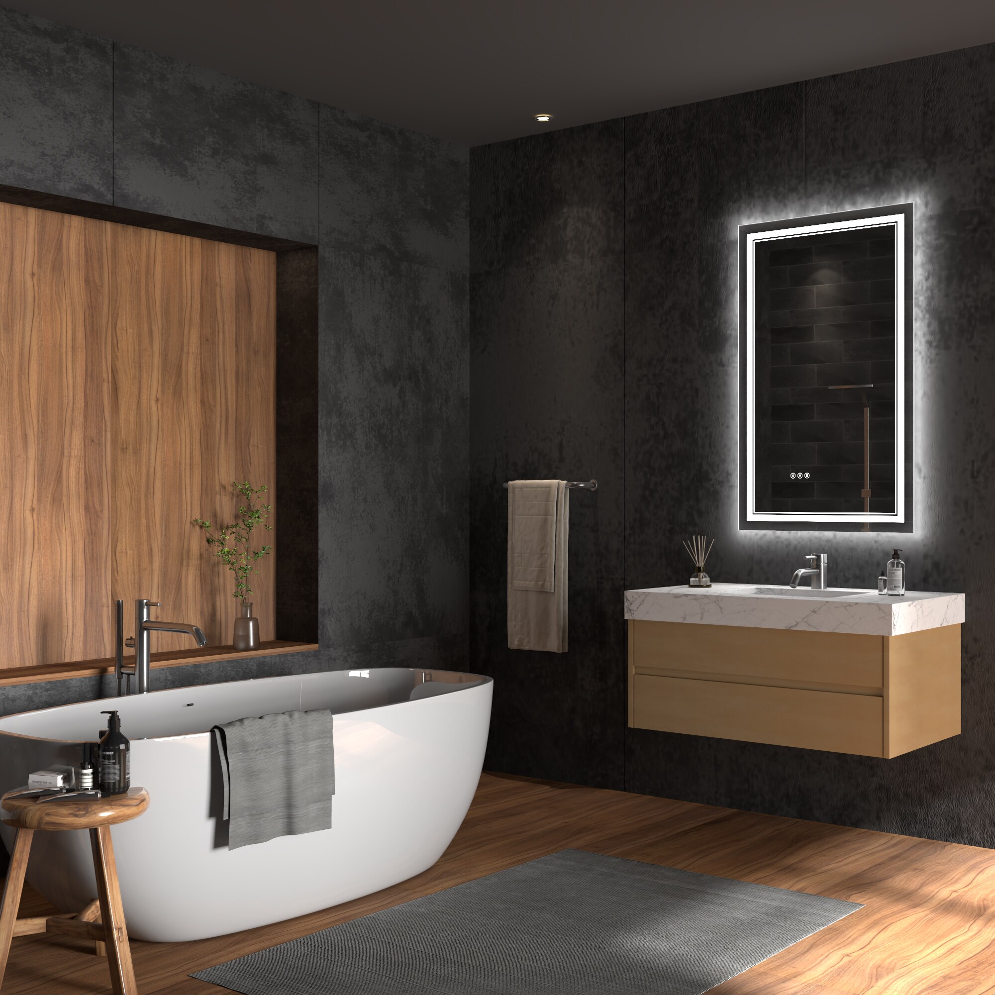 ExBrite JQBM3036FBVC Framed-Bath-Mirrors - View #14