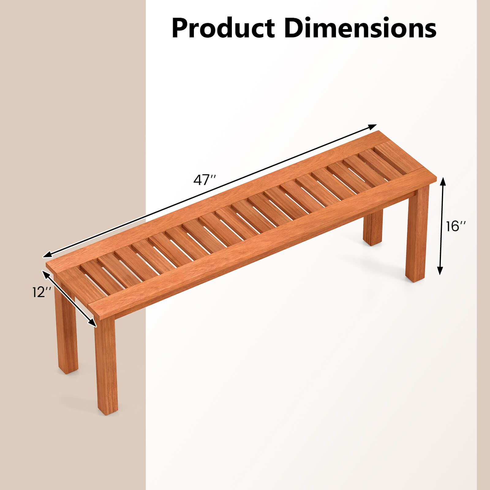 Costway HCST07525 benches - View #3
