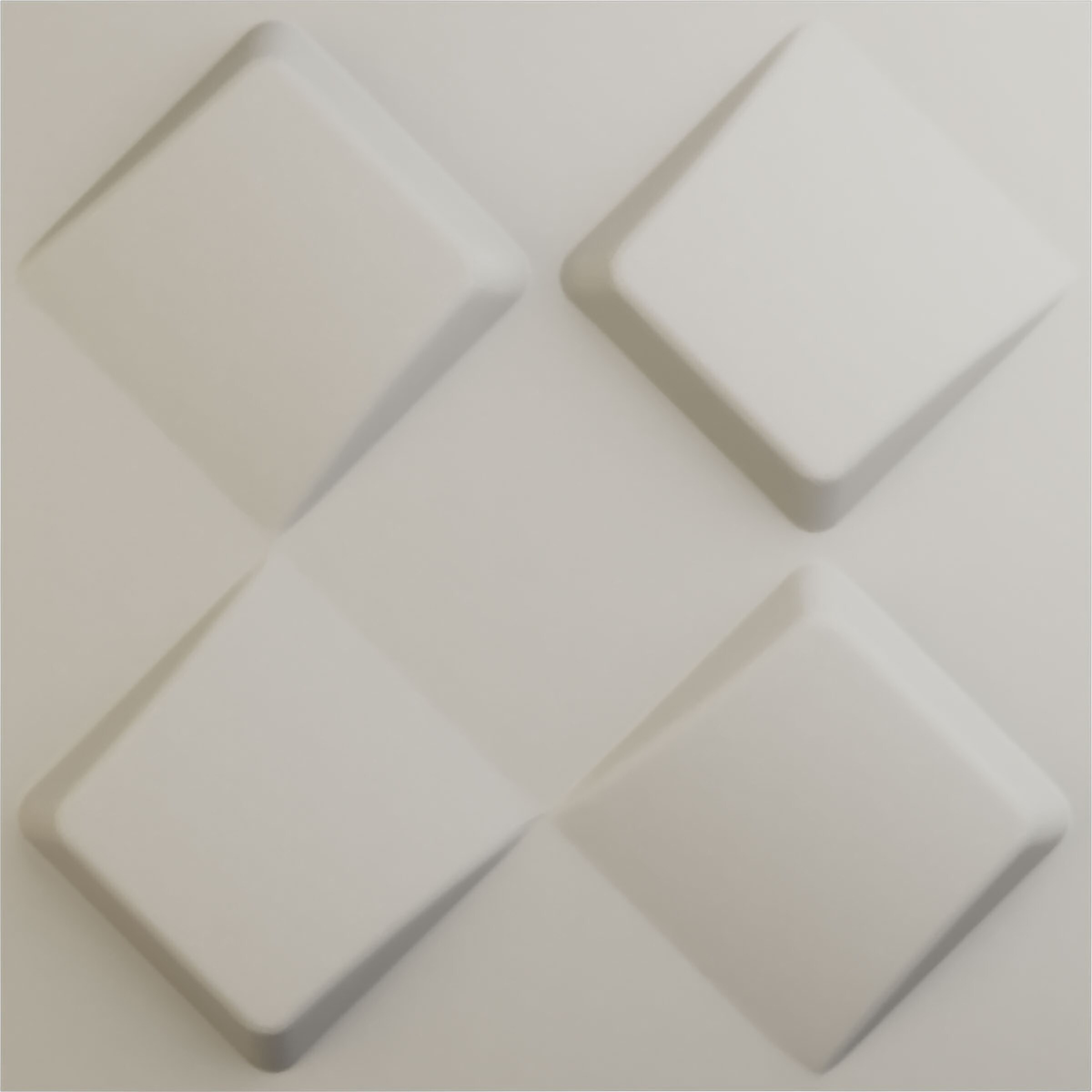 Ekena Millwork WP20X20BYGBW 19-5/8-in x 19-5/8-in Embossed Paintable/Stainable White PVC Abstract Wall Panel ( 2.67-sq ft )