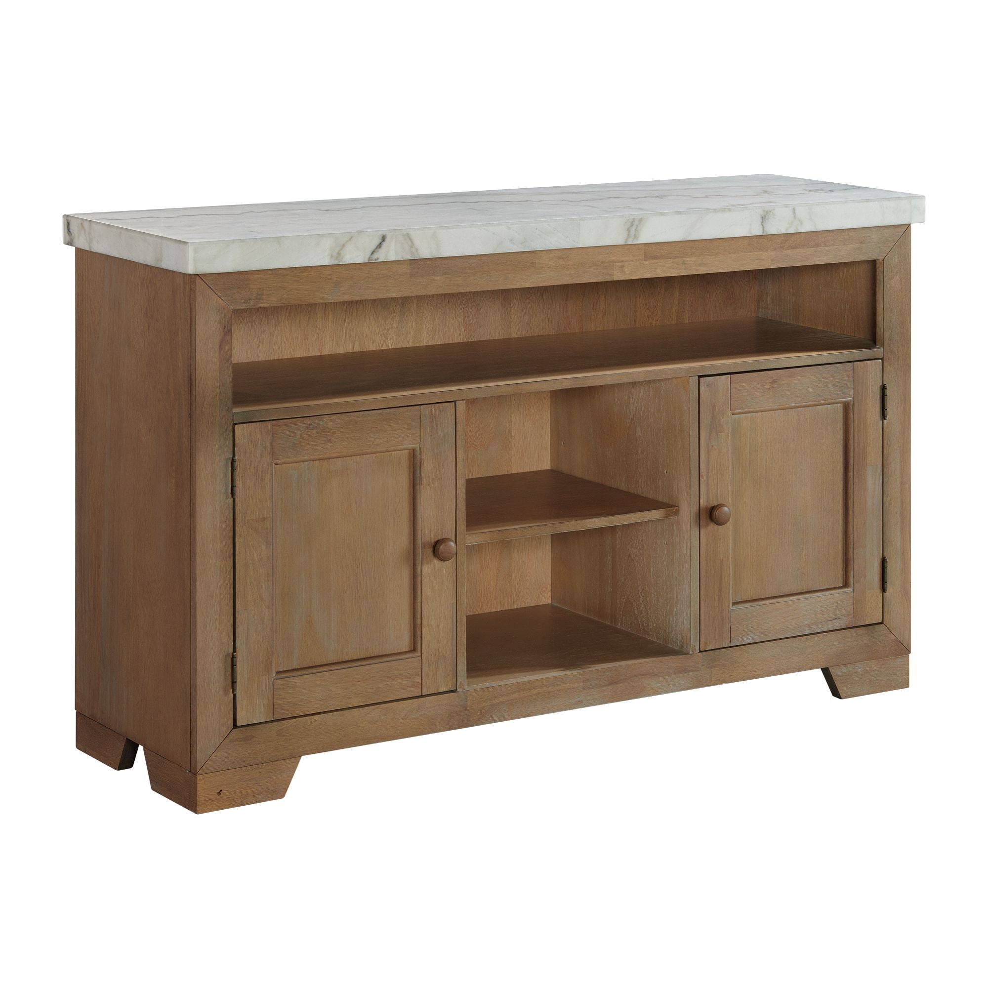 Picket House Furnishings CDLW100SV Transitional Natural Rubberwood Sideboard