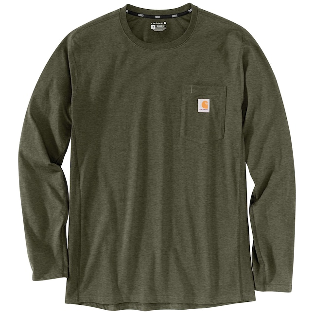 Carhartt Men's Knit Long Sleeve Solid T-shirt (Extra Large) in the Tops ...