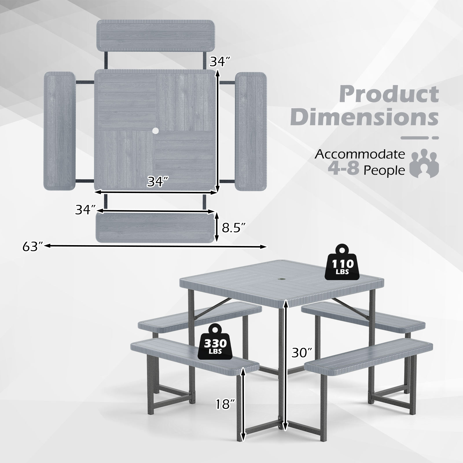  OD06GRNP121 Picnic-Tables - View #11