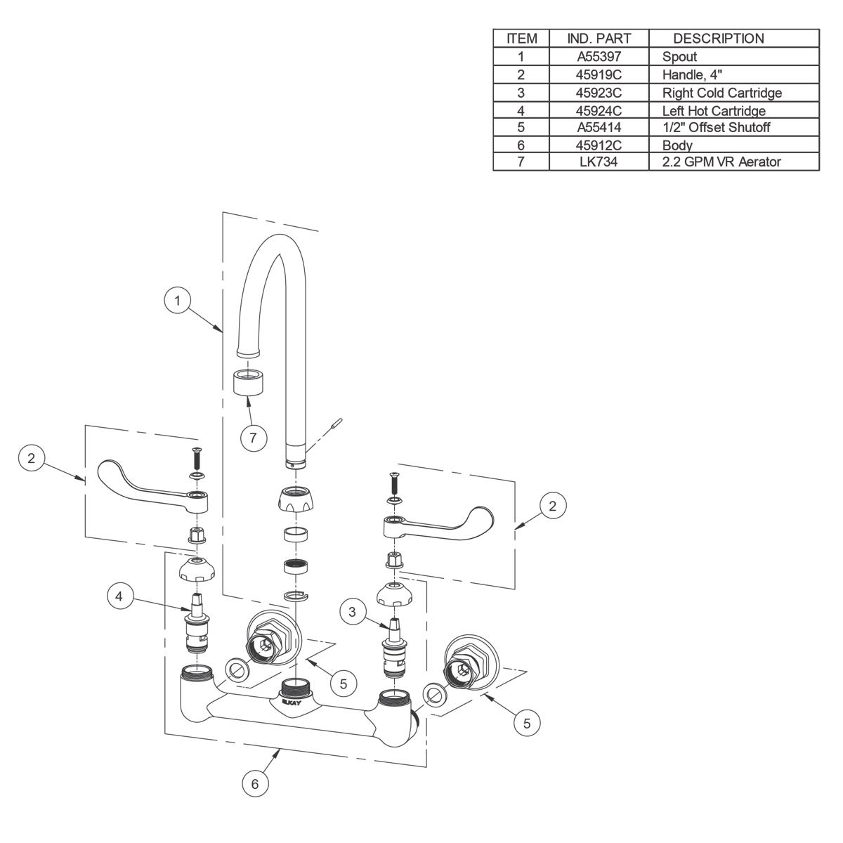 Elkay LK940GN04T4H Kitchen-Faucets - View #2