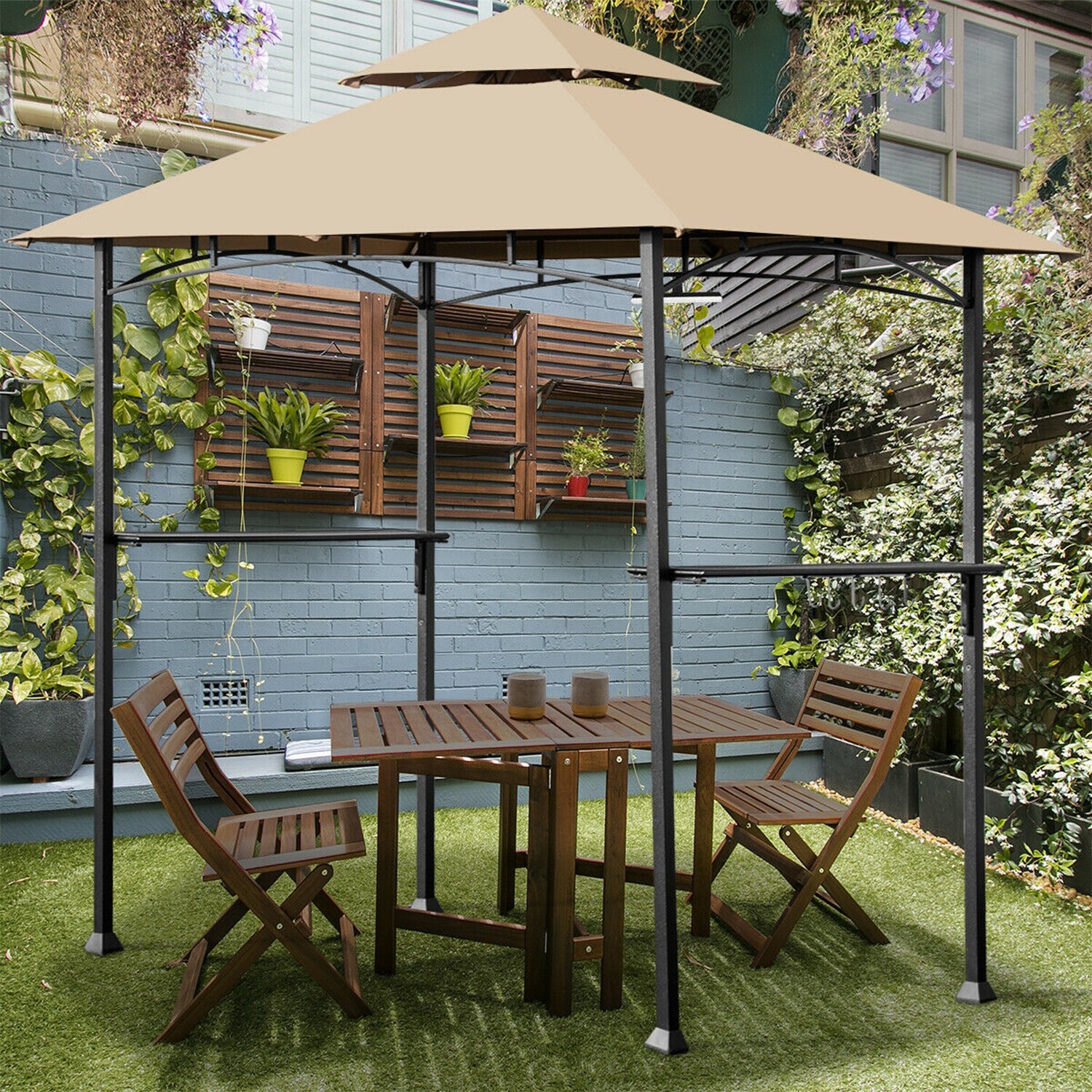WELLFOR DOJ70423 Wood-Resin-Gazebos - View #7