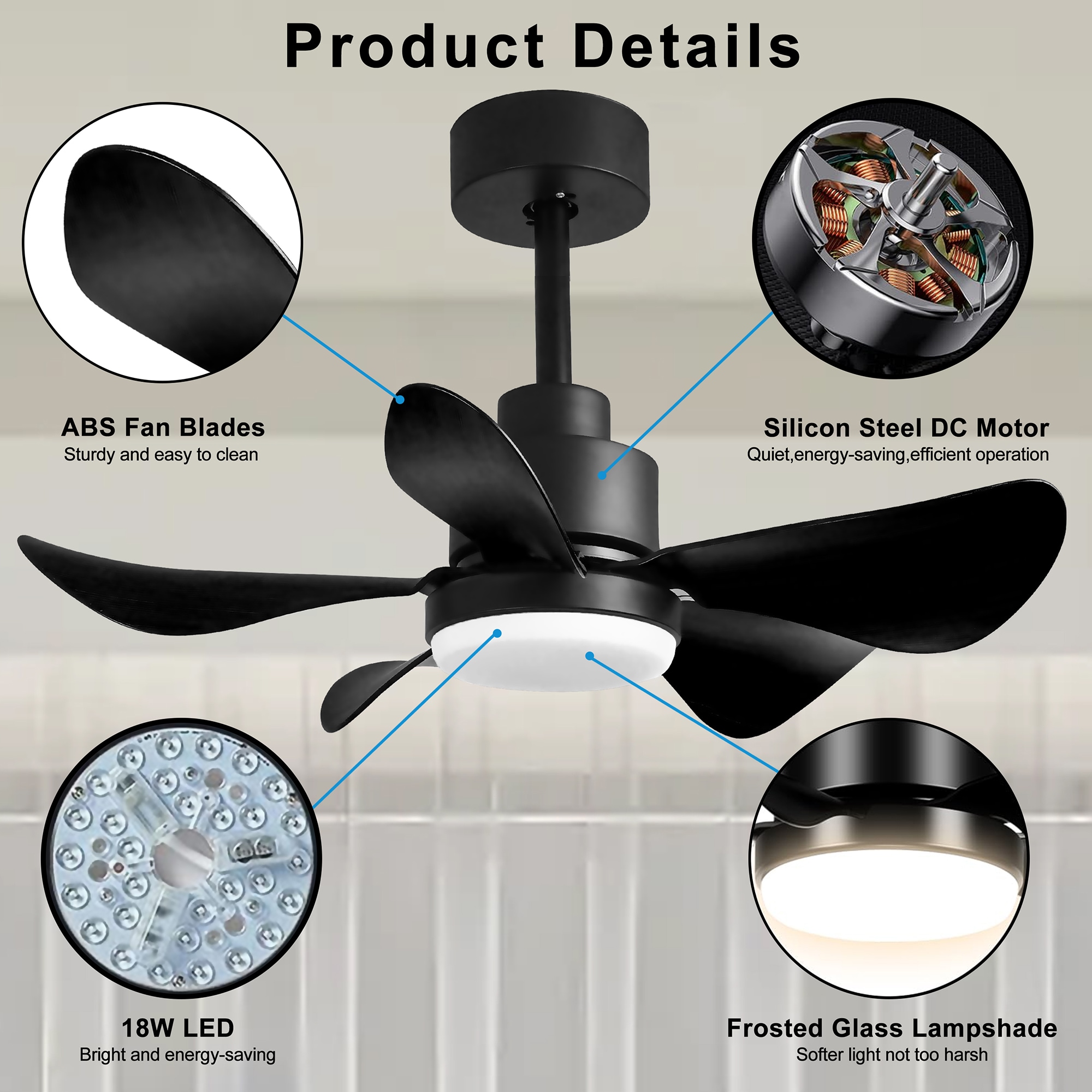 SINOFURN SYB510067BK Ceiling-Fans - View #3