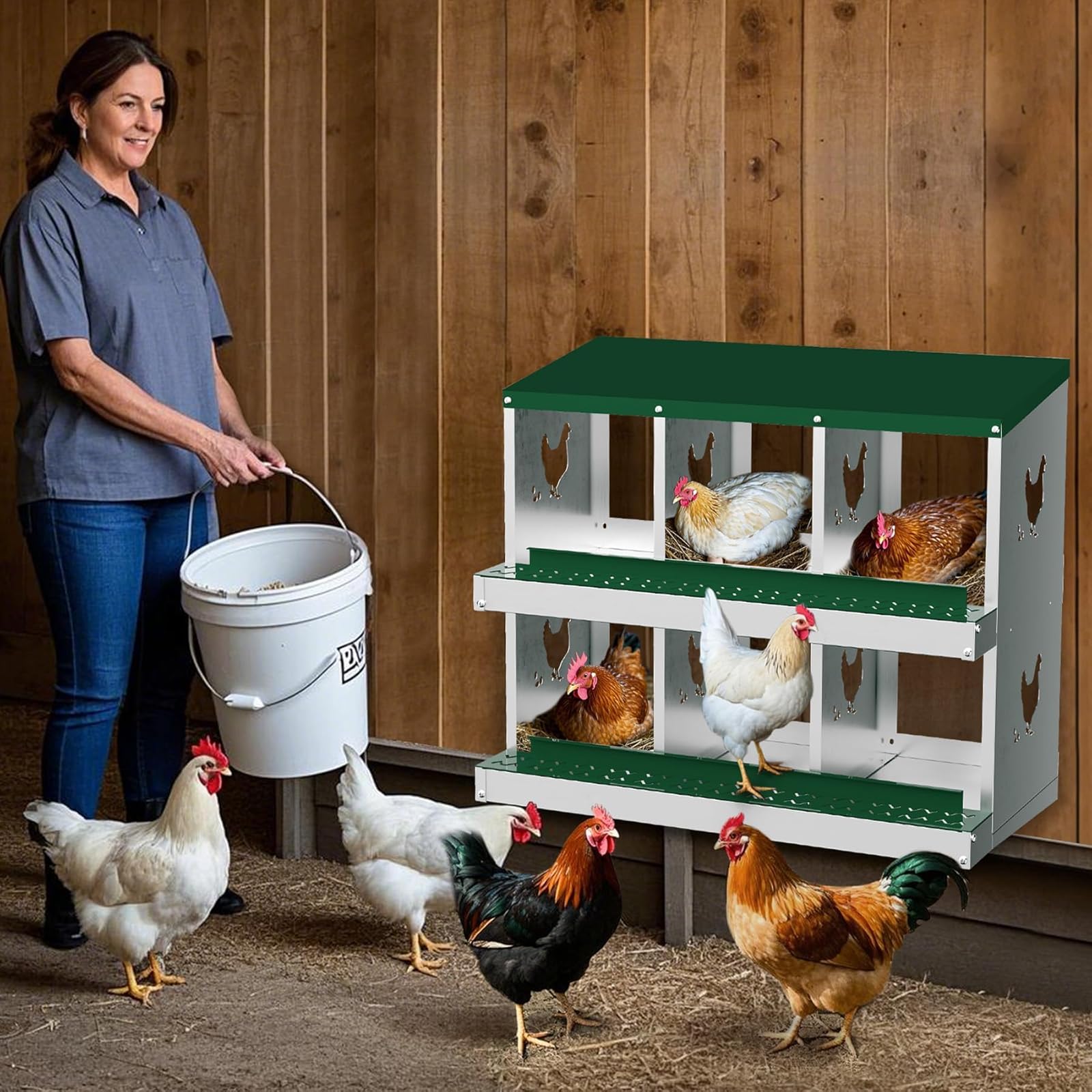 Qeetex WLS-PHO-348SBN54 Chicken-Coops-Rabbit-Hutches - View #3